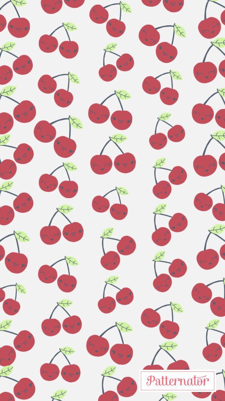 750x1334 pattern #wallpaper #iphone #background #colorful #cherries #fruit
