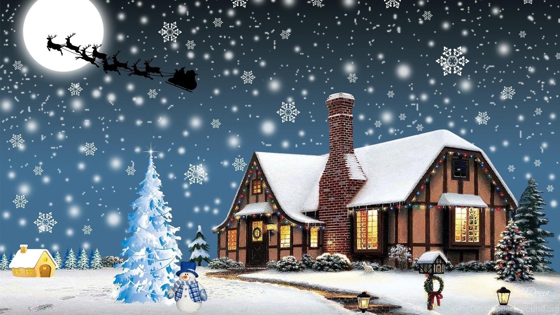 Snowy Christmas Night Wallpapers - Top Free Snowy Christmas Night