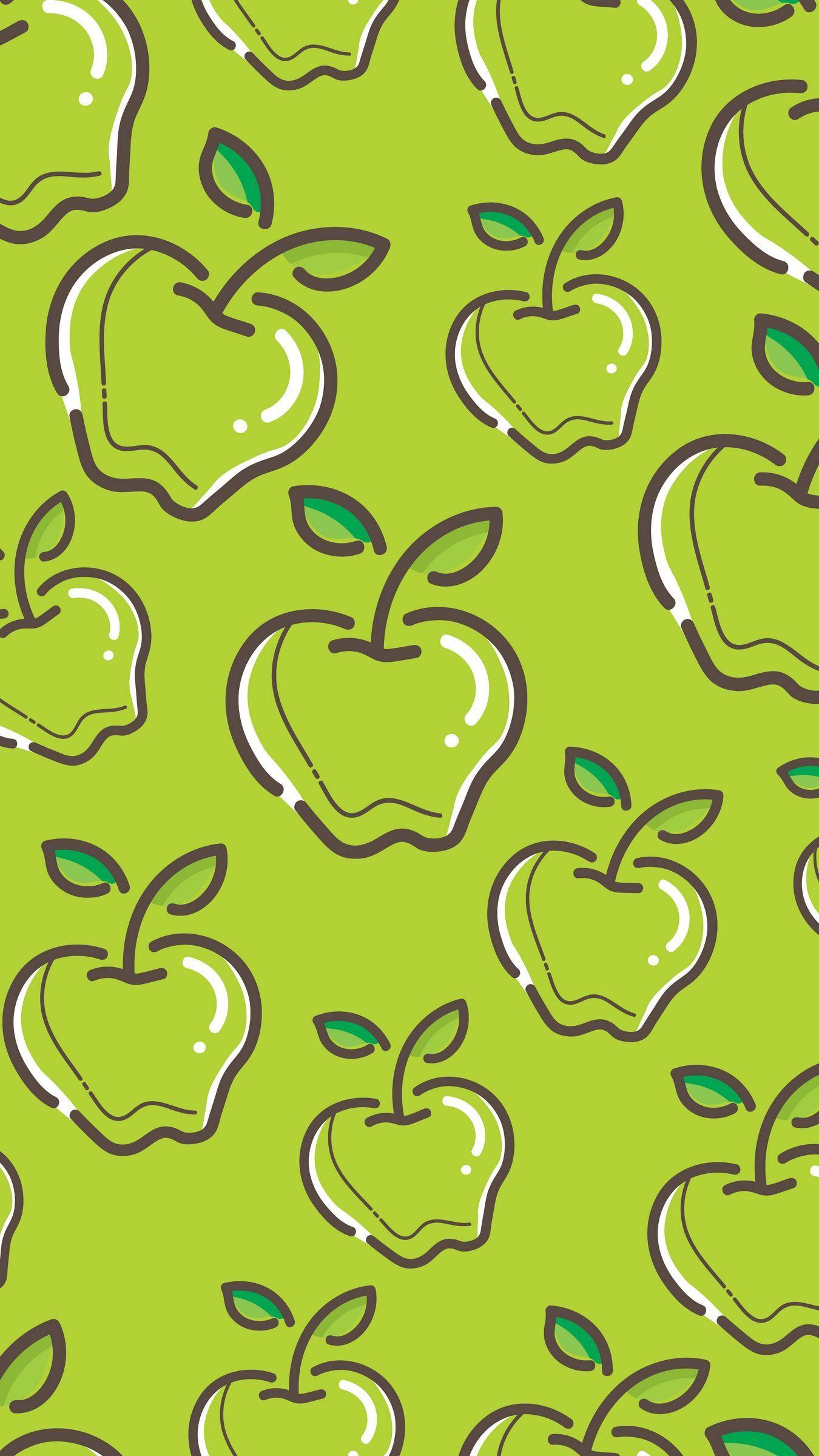 1350x2400 Download wallpaper 1350x2400 apples, art, patterns, vector iphone