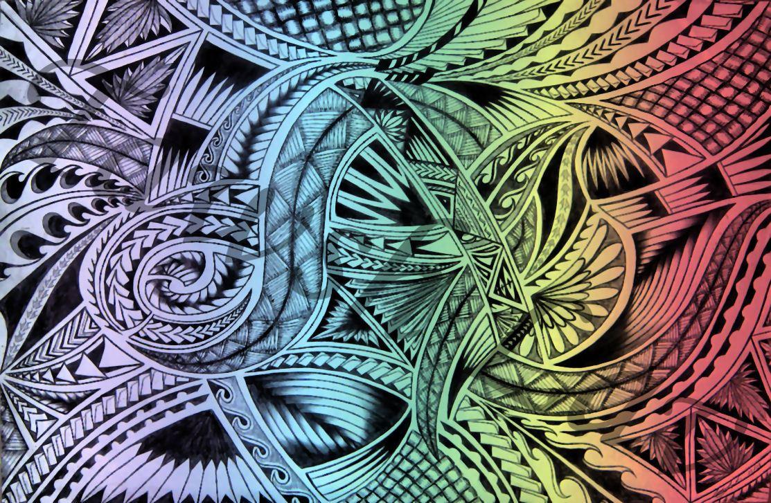 1113x727 Polynesian Tribal Wallpaper