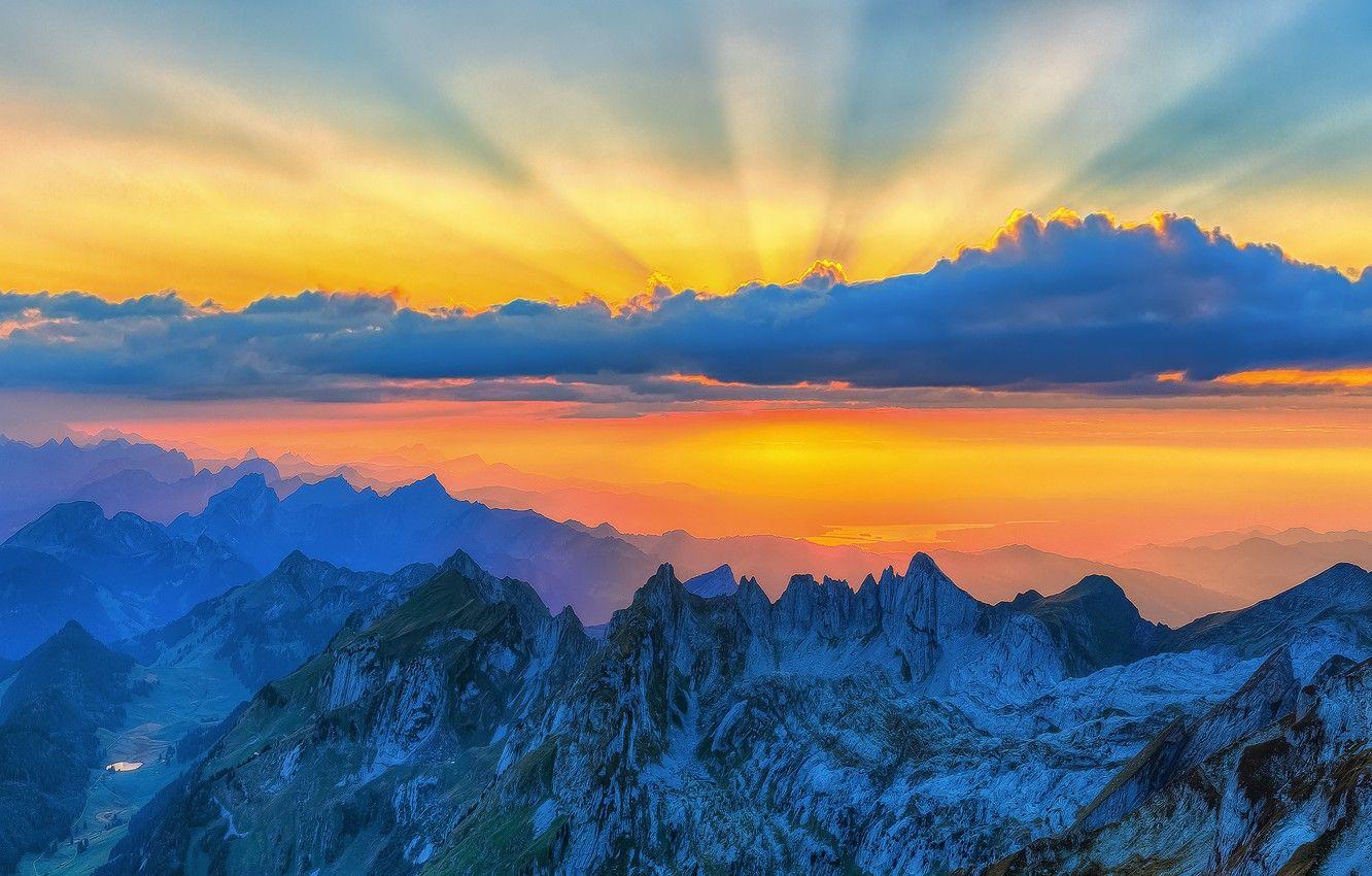 Alps Flowers Sunset Wallpapers - Top Free Alps Flowers Sunset ...