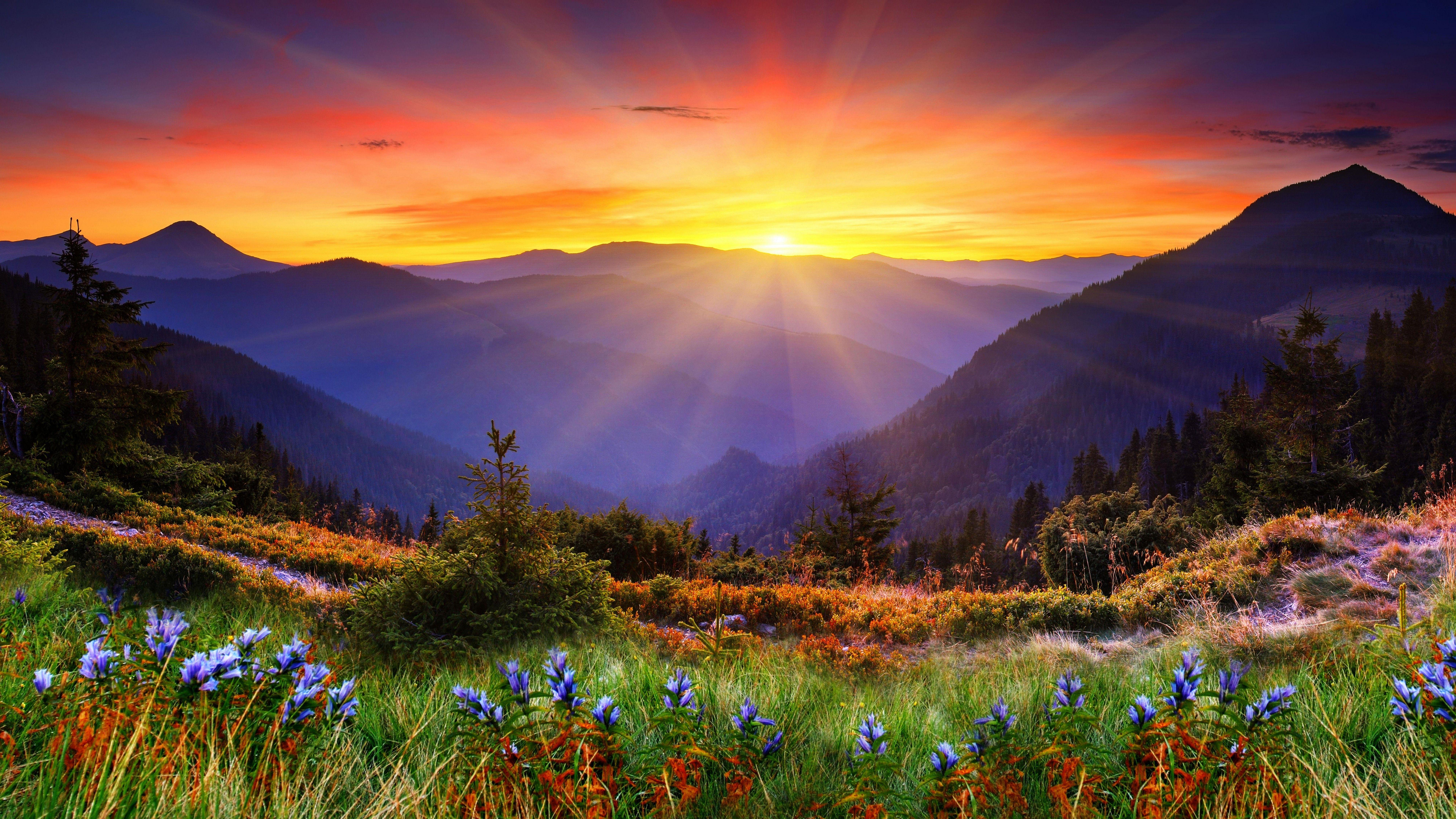 7680x4320 Wallpaper New Zealand, 5k, 4k wallpaper, 8k, mountain, sunset