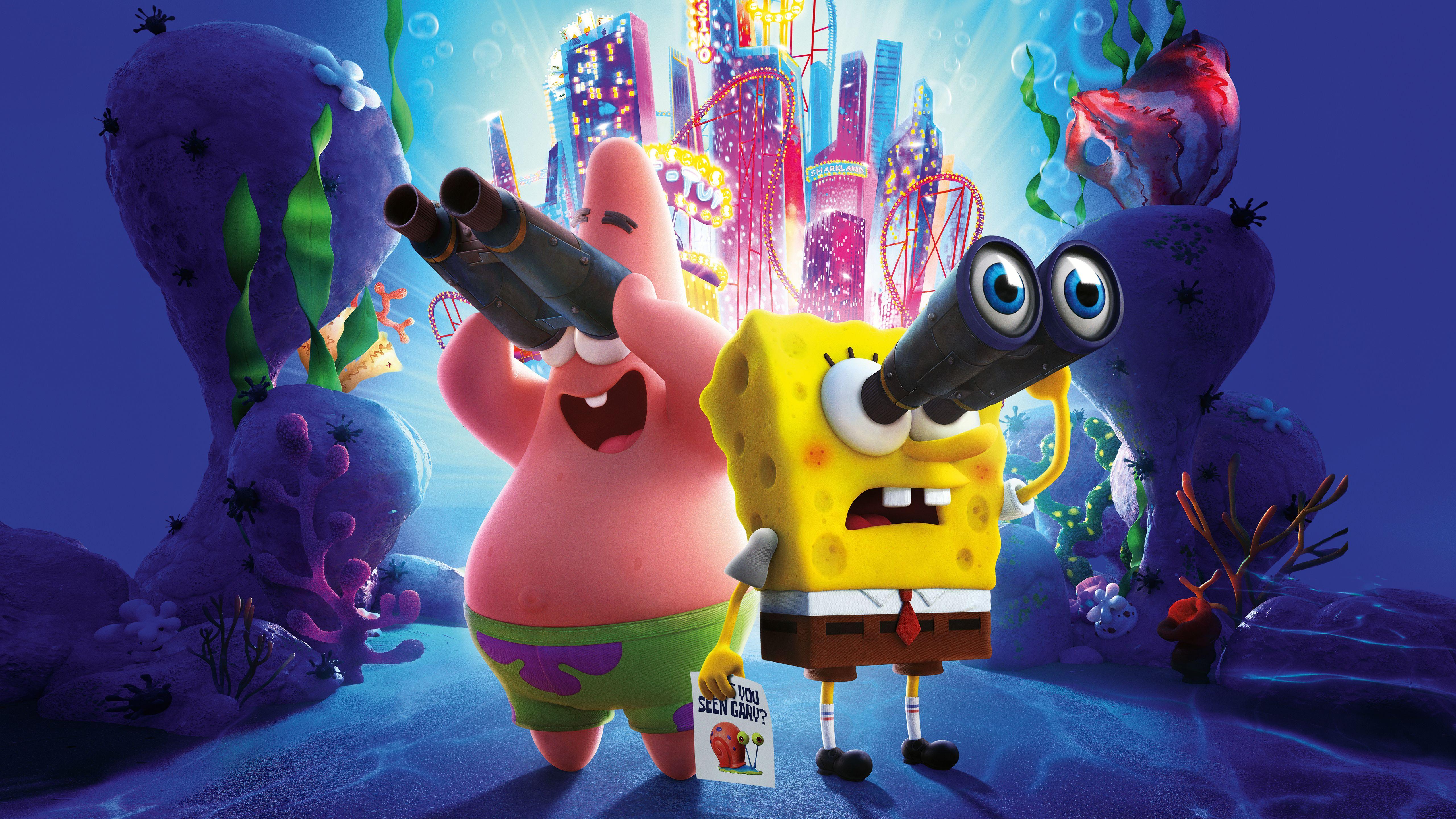 5120x2880 The SpongeBob Movie Sponge on the Run 2020 5K Wallpaper. HD