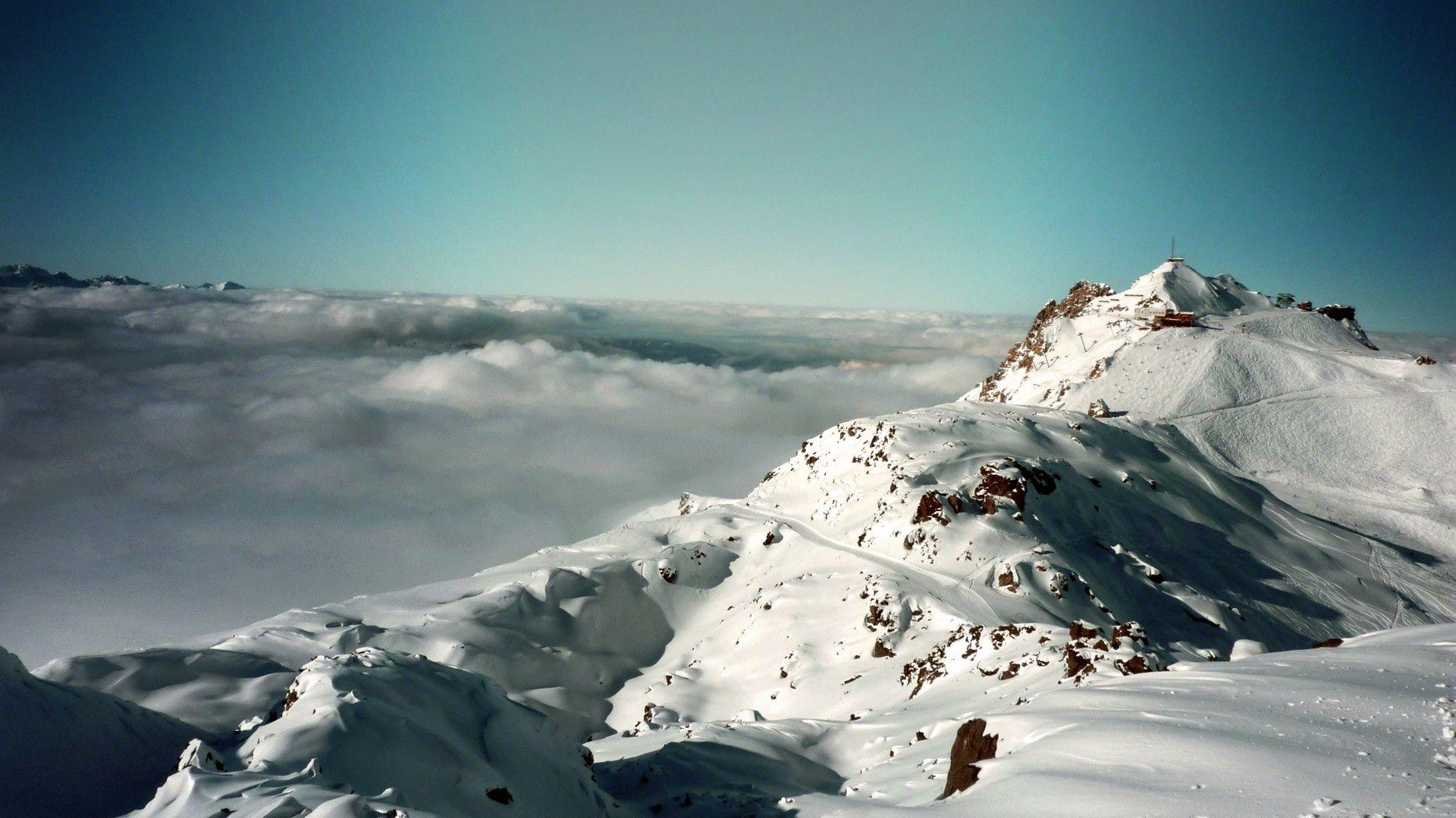 1920x1080 #peak, #Alps, #France, #nature, #mountains, #snow
