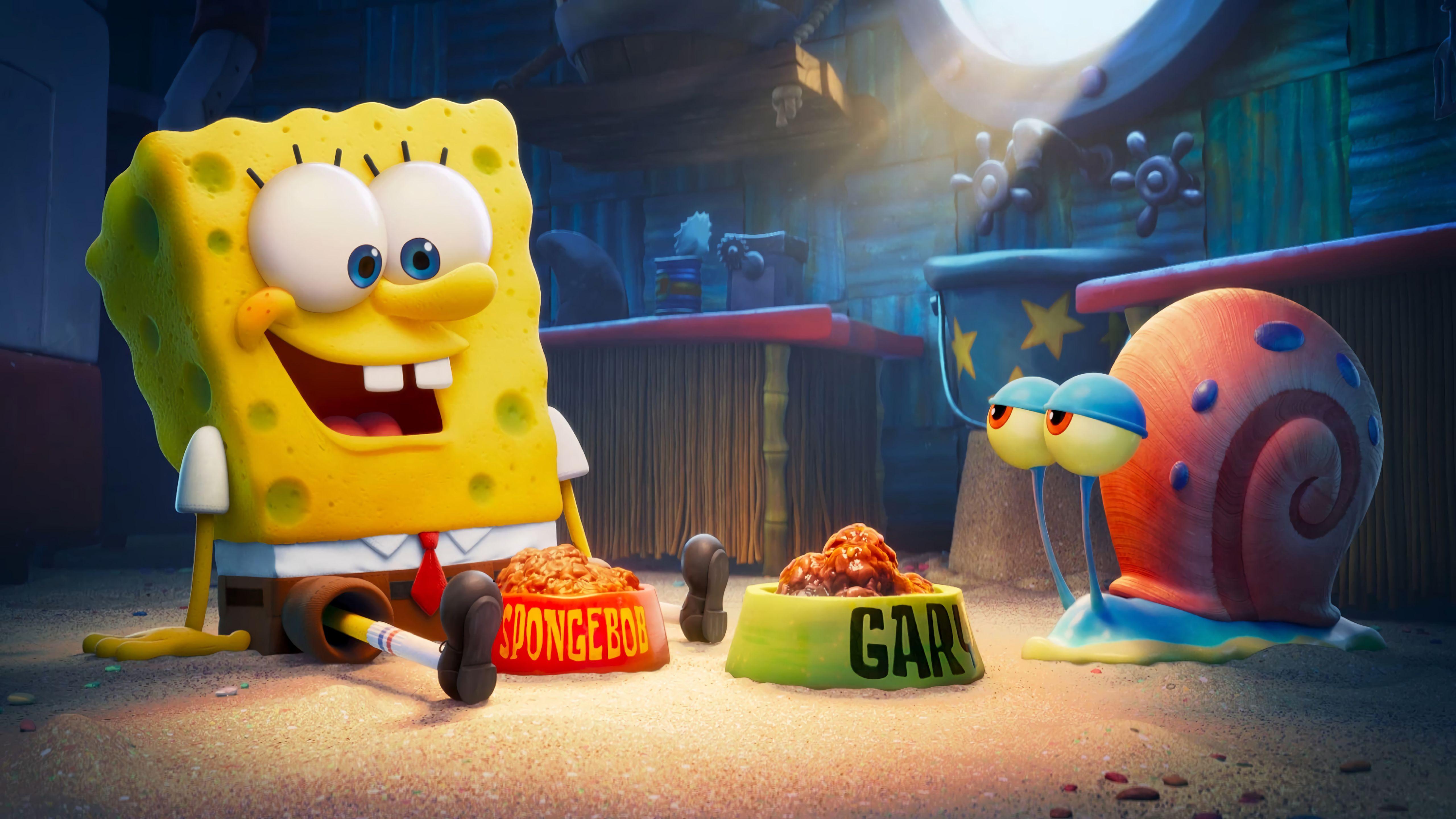 5120x2880 SpongeBob Movie Sponge on the Run 5K Wallpaper, HD