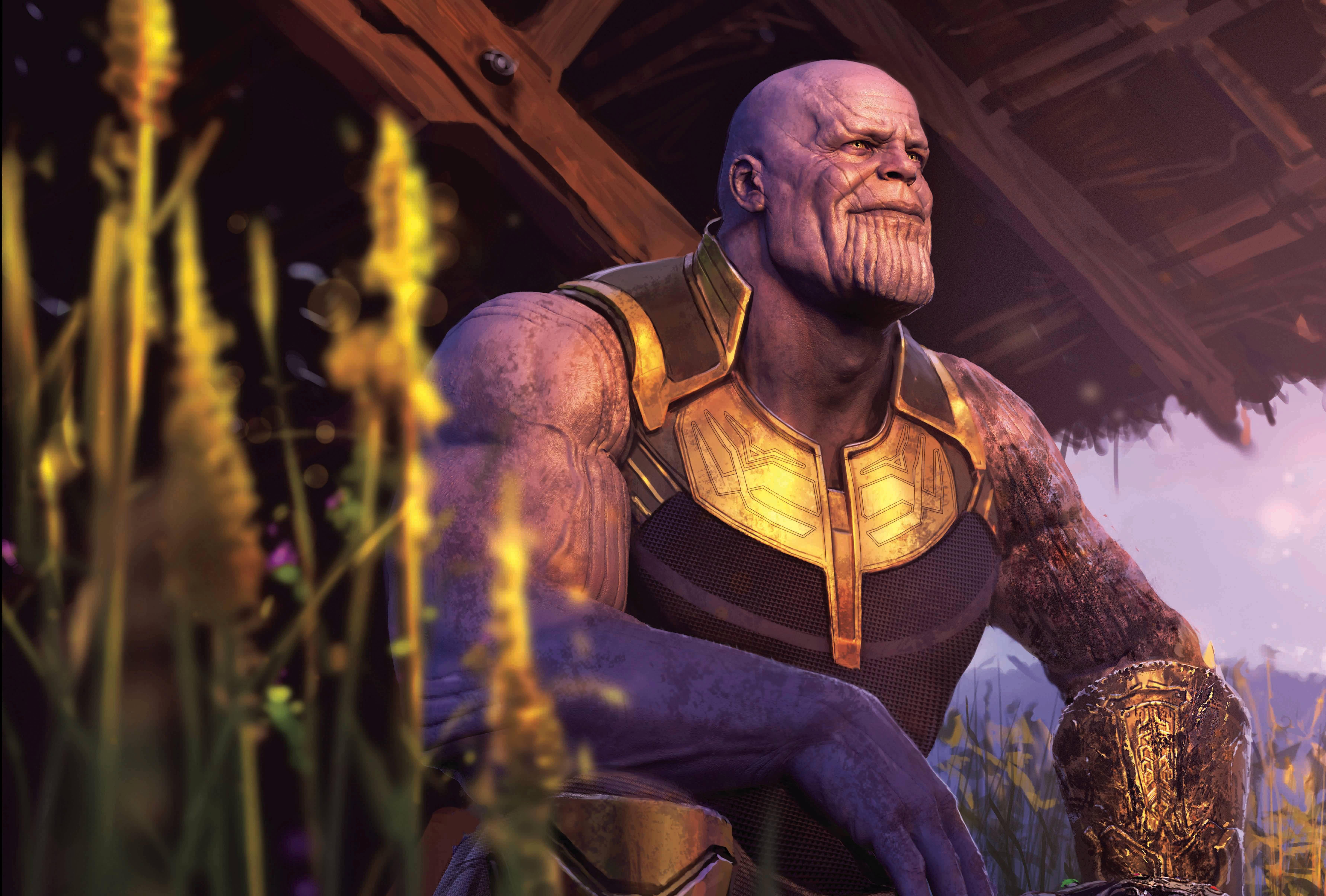 7126x4817 4K Wallpaper Thanos, Avengers: Infinity War, 8K, Graphics CGI