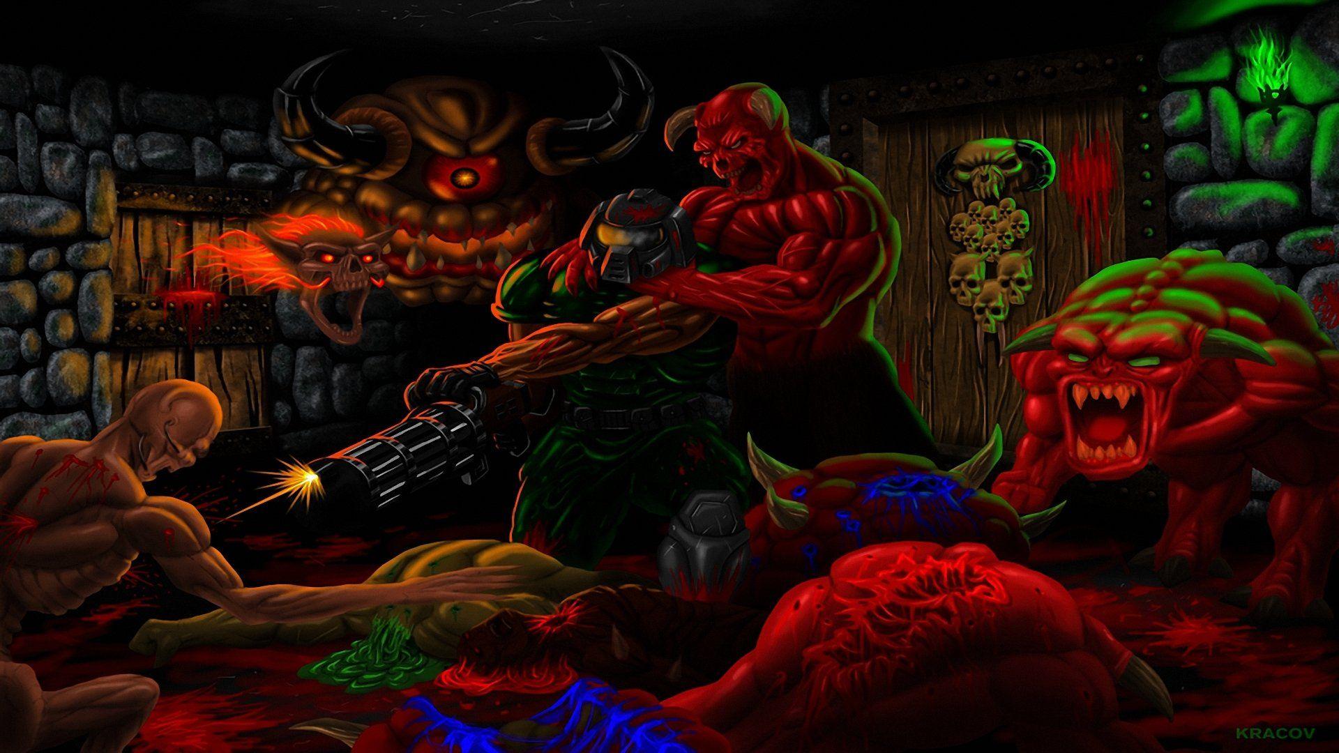 1920x1080 Brutal Doom Wallpaper. Dr. Doom Wallpaper, Doom 1 Wallpaper Master Chief and Legion of Doom Wallpaper