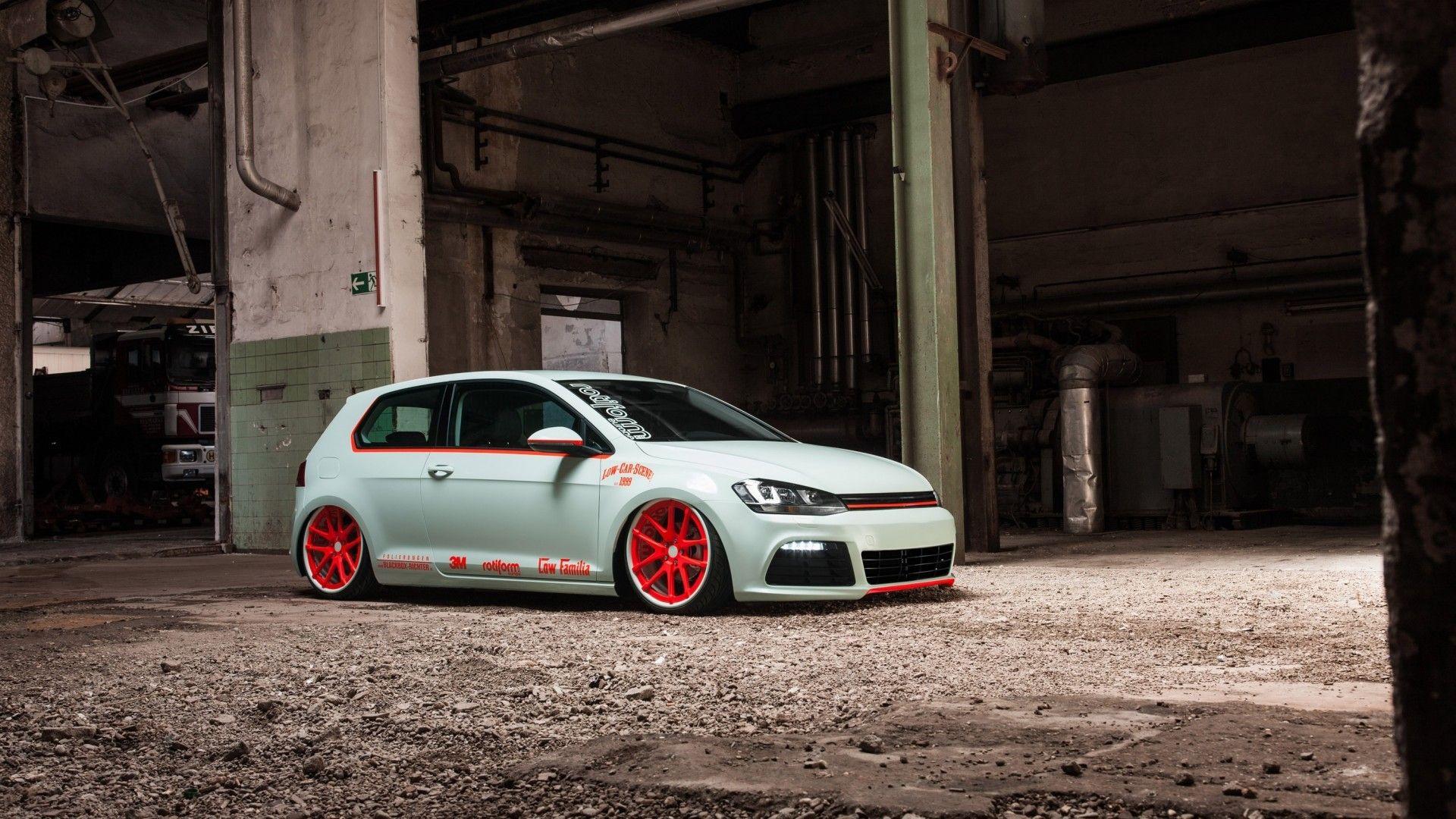 1920x1080 Download 1920x1080 Volkswagen Golf, Side View, Tuning, Cars