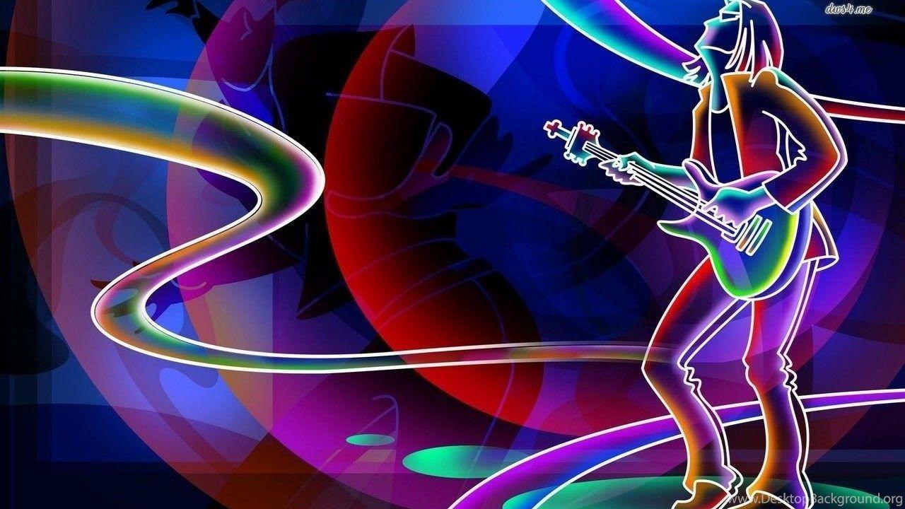 1280x720 Neon Rockstar Wallpaper Vector Wallpaper Desktop Background