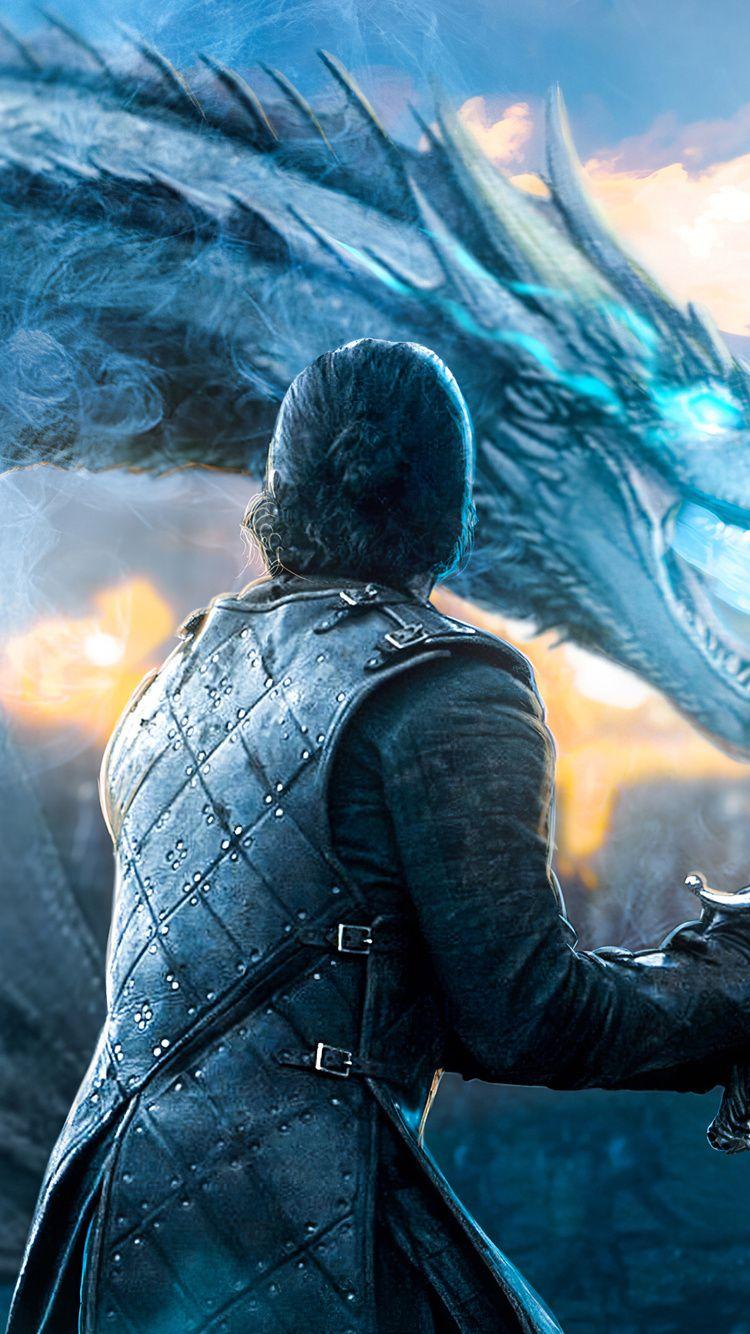 750x1334 Jon Snow Game Of Thrones Dragon iPhone iPhone 6S