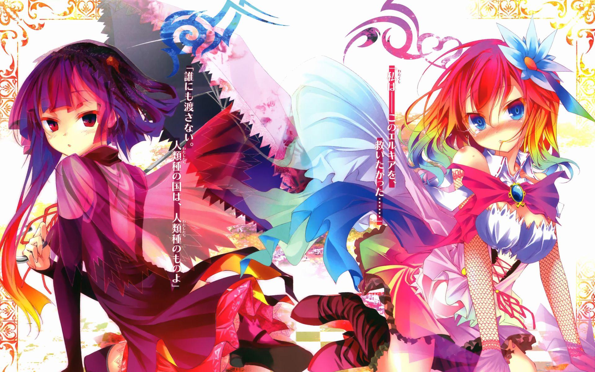 1920x1200 Free download no game no life anime girls spring 2014 HD wallpaper