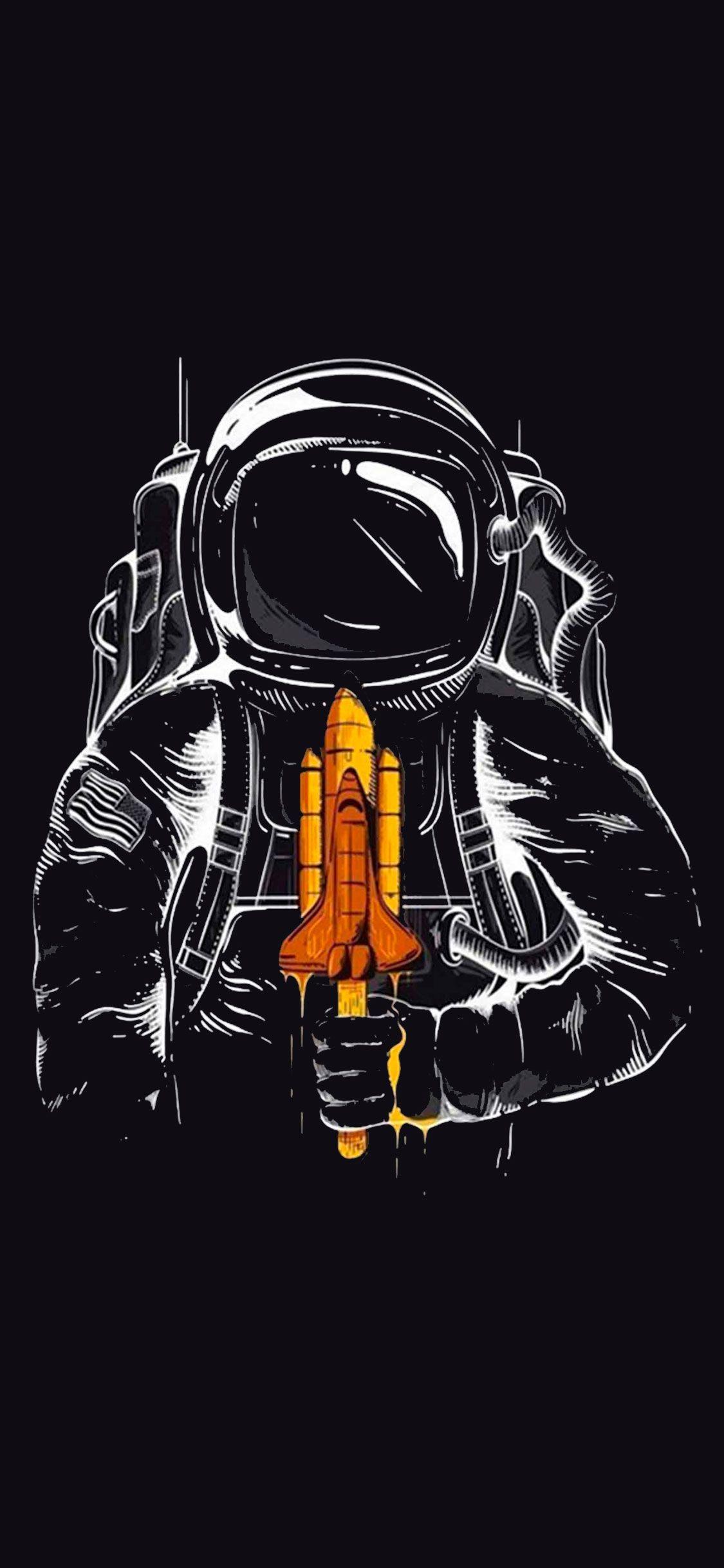 1125x2436 Astronaut Wallpaper for iPhone X, 6