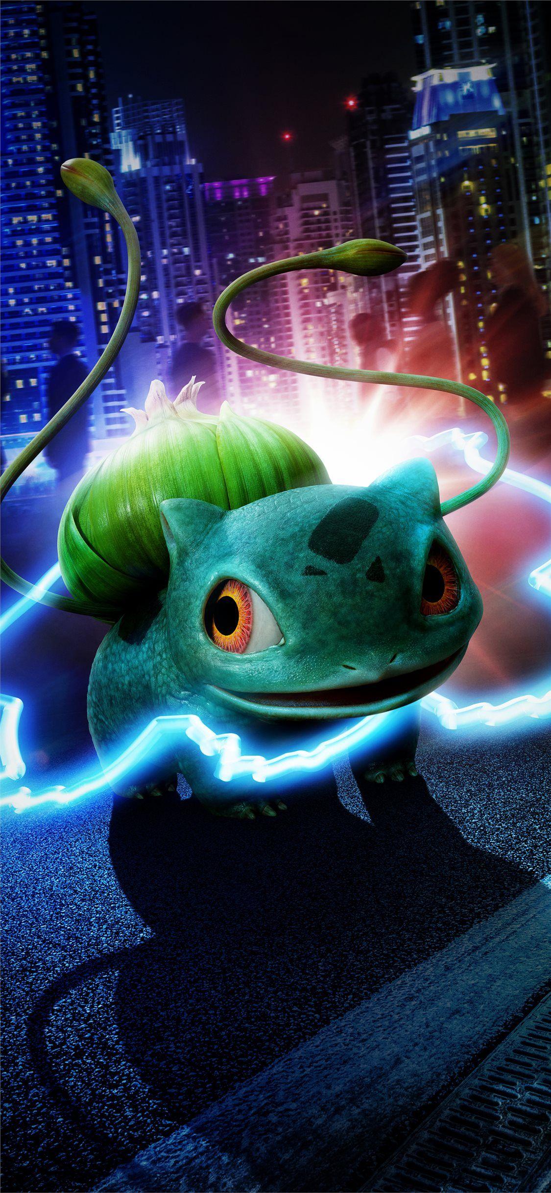 1125x2436 detective pikachu bulbasaur 5k iPhone Wallpaper Free Download