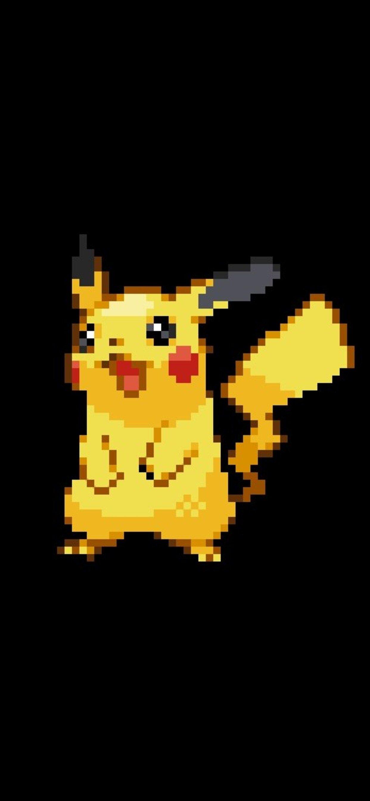 1242x2688 Pokemon 8 Bit Minimalism iPhone XS MAX HD 4k Wallpaper