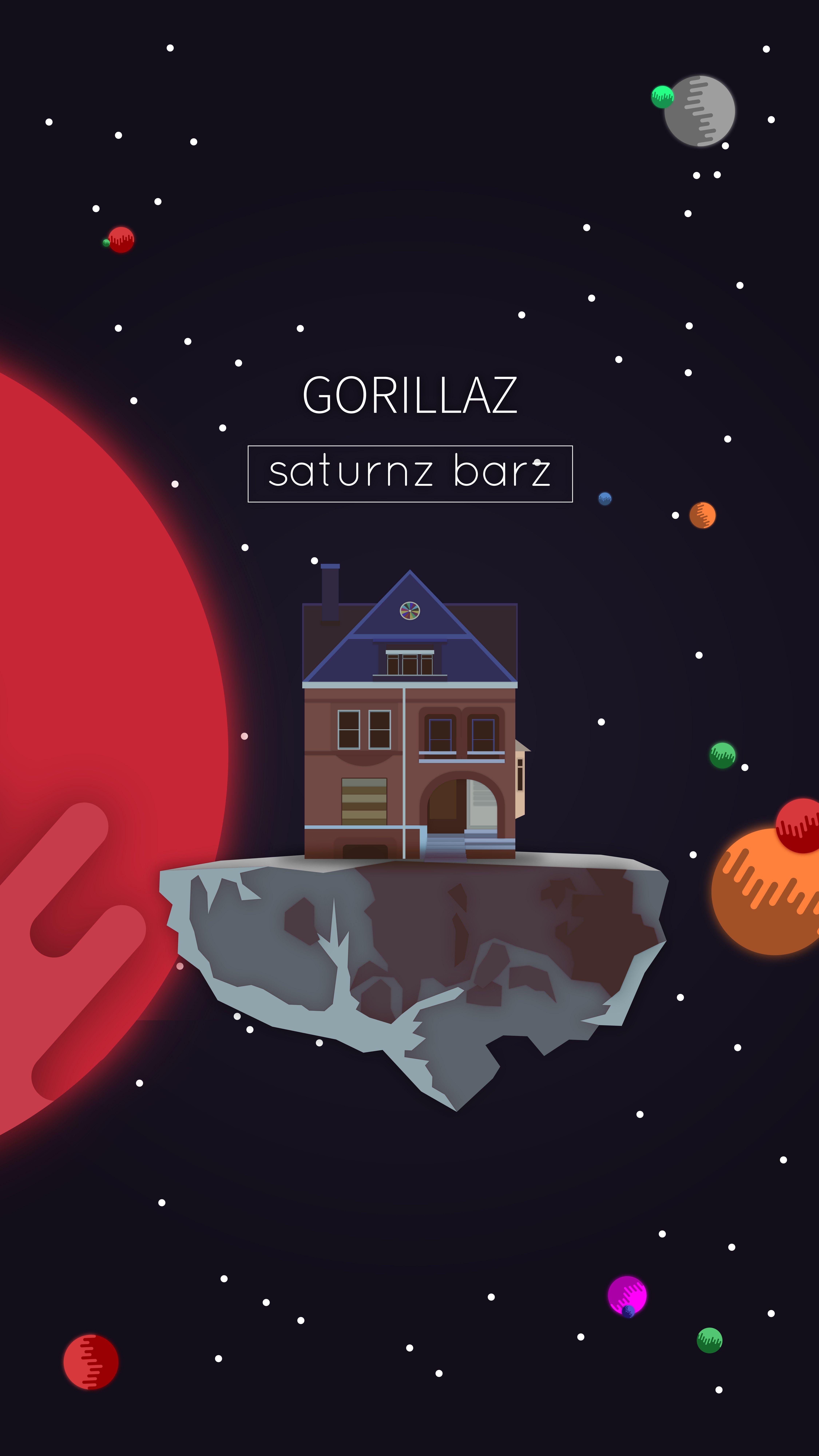 4501x8000 Gorillaz Barz. Arte de gorillaz, Fondos de patalla