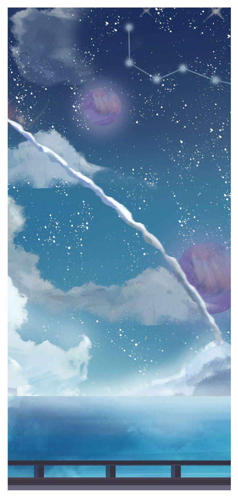 808x1692 aesthetic planet mobile wallpaper background image free download