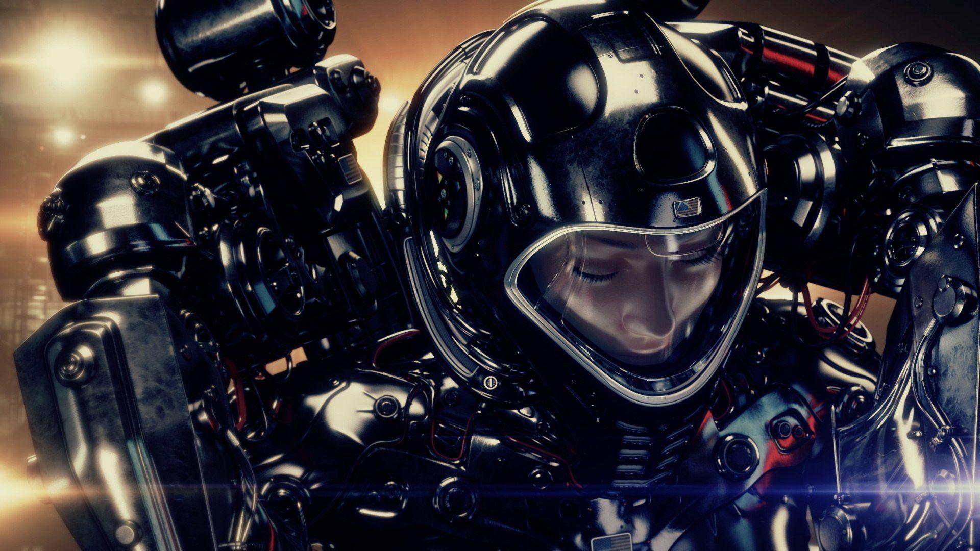 1920x1080 Astronaut woman in space