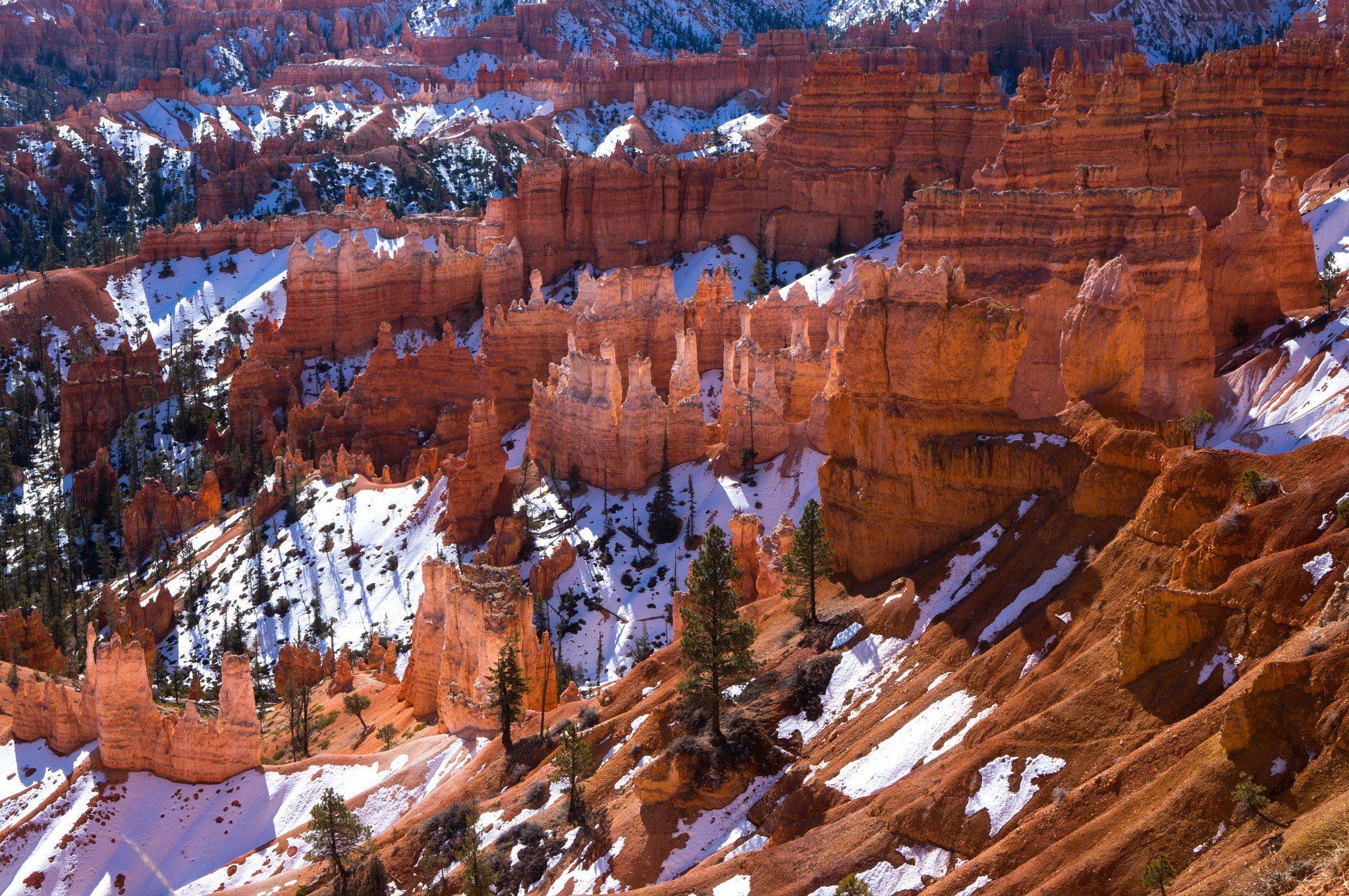 2048x1360 Snow bryce canyon national park utah mountains rocks USA winter