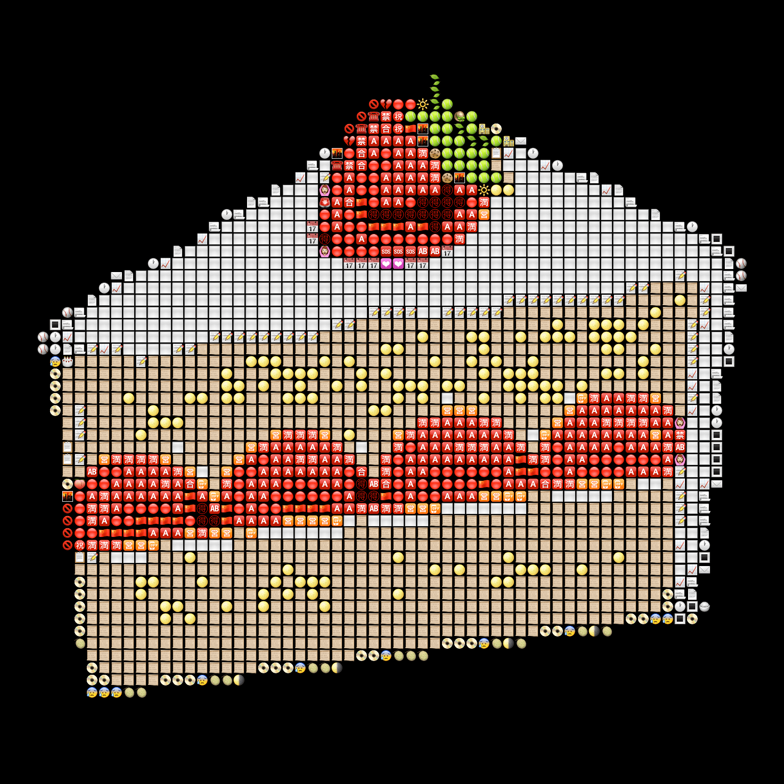 1536x1536 Generating emoji art using F#