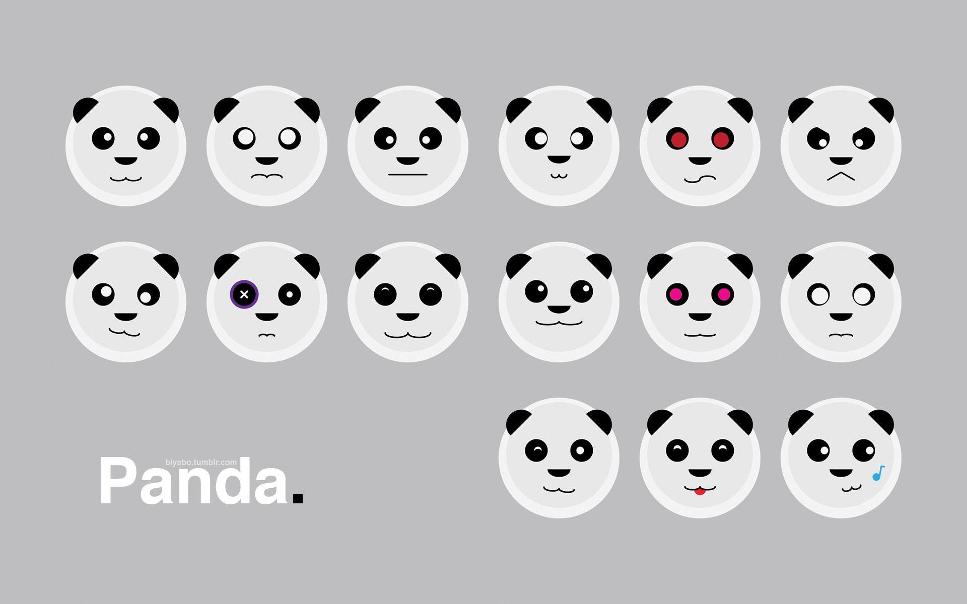 1920x1200 Panda, art, emoji