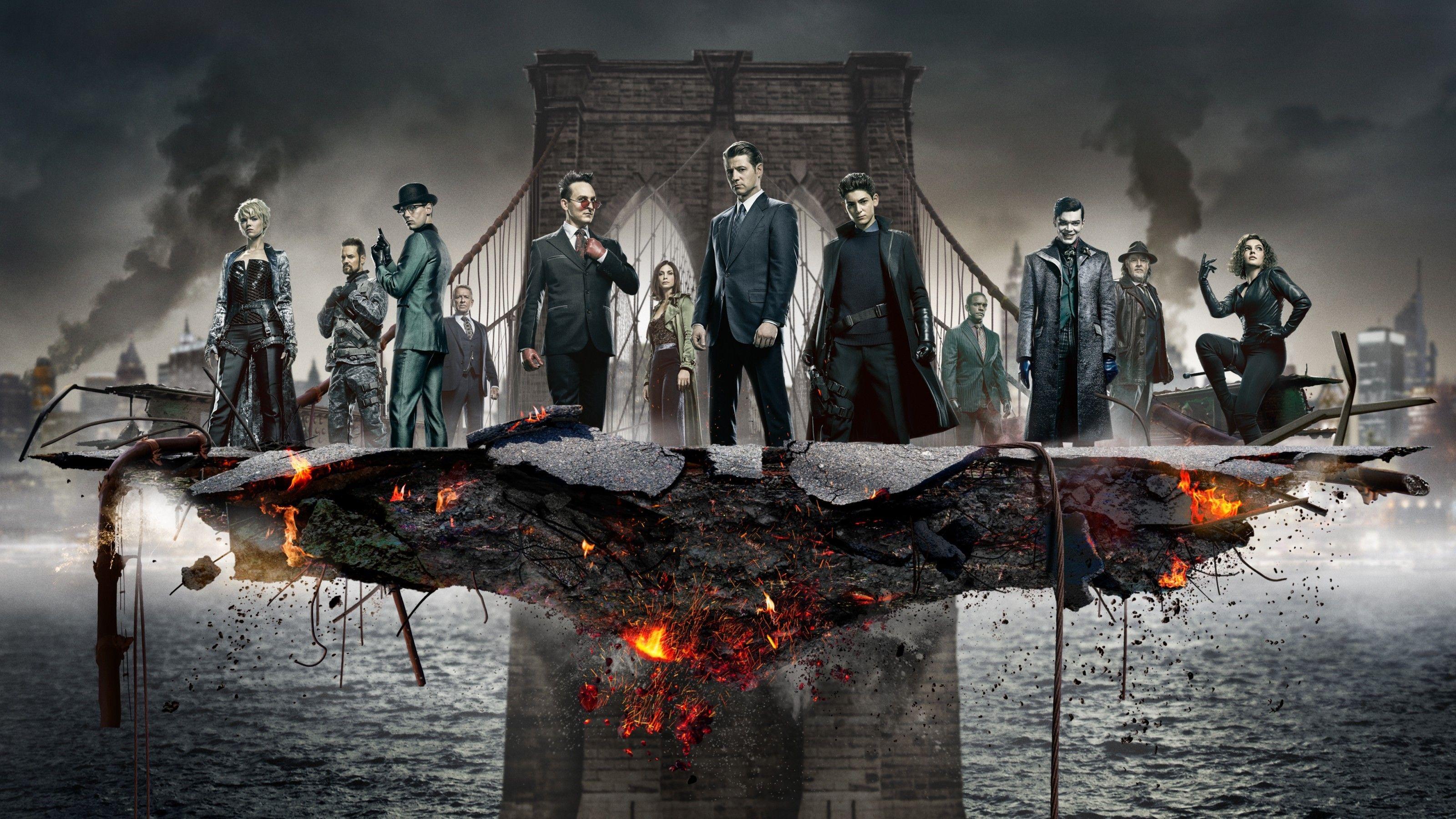 3200x1800 Download 3200x1800 Gotham Season Tv Series, Bridge, Characters