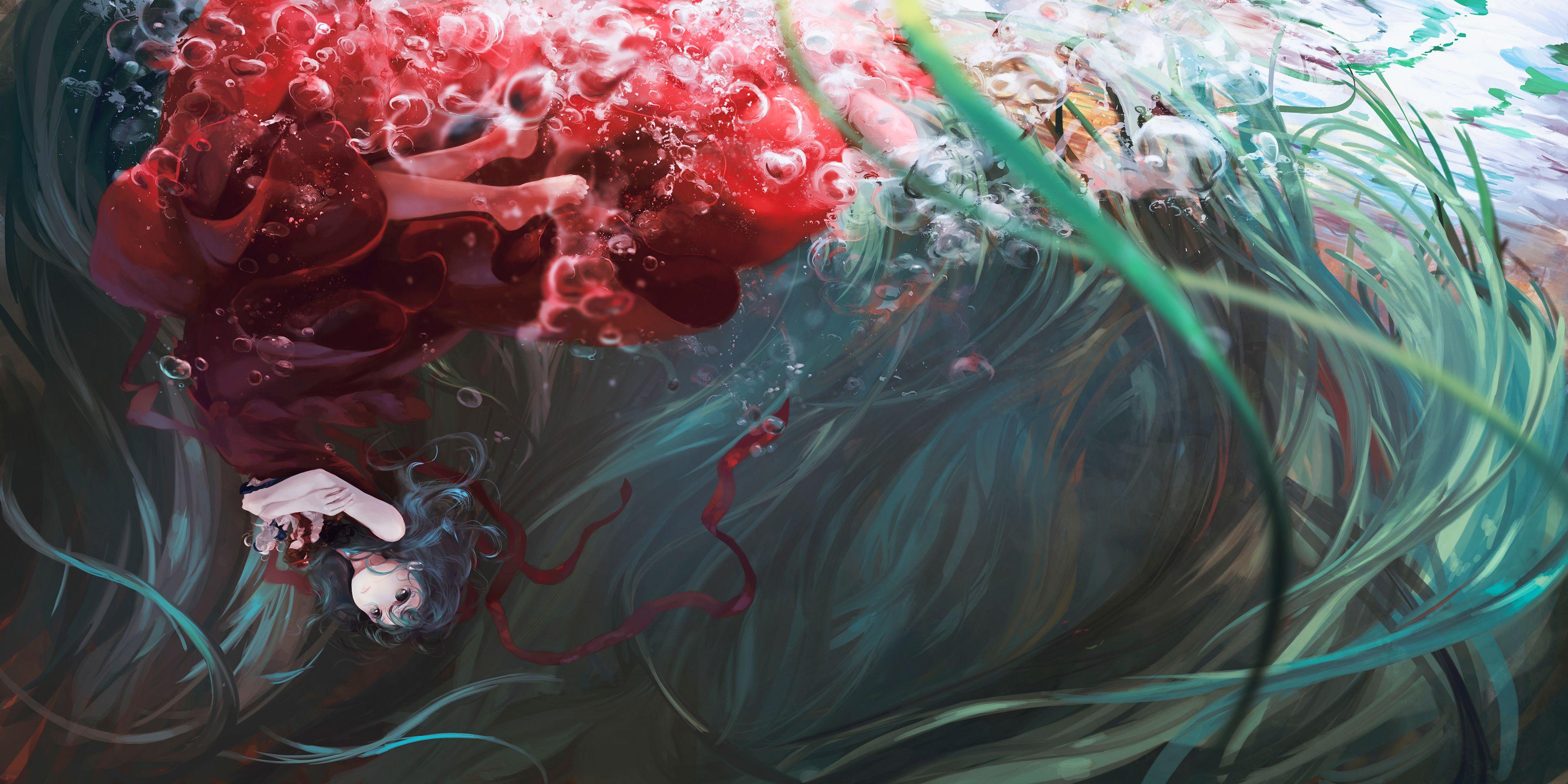 3600x1800 Touhou Wallpaperx1800