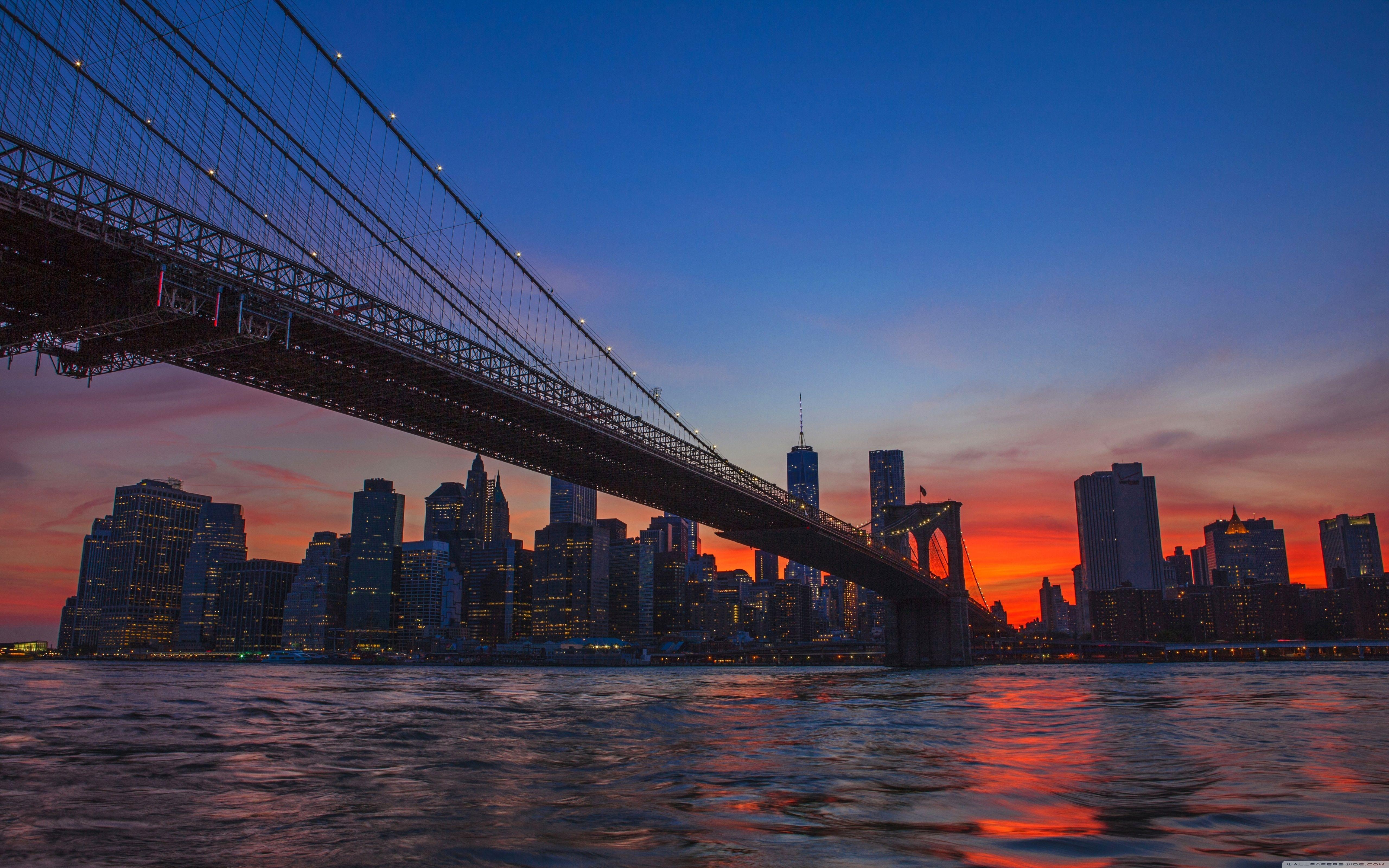 5120x3200 New York City, Brooklyn Bridge View Ultra HD Desktop Background Wallpaper for 4K UHD TV : Widescreen & UltraWide Desktop & Laptop : Tablet