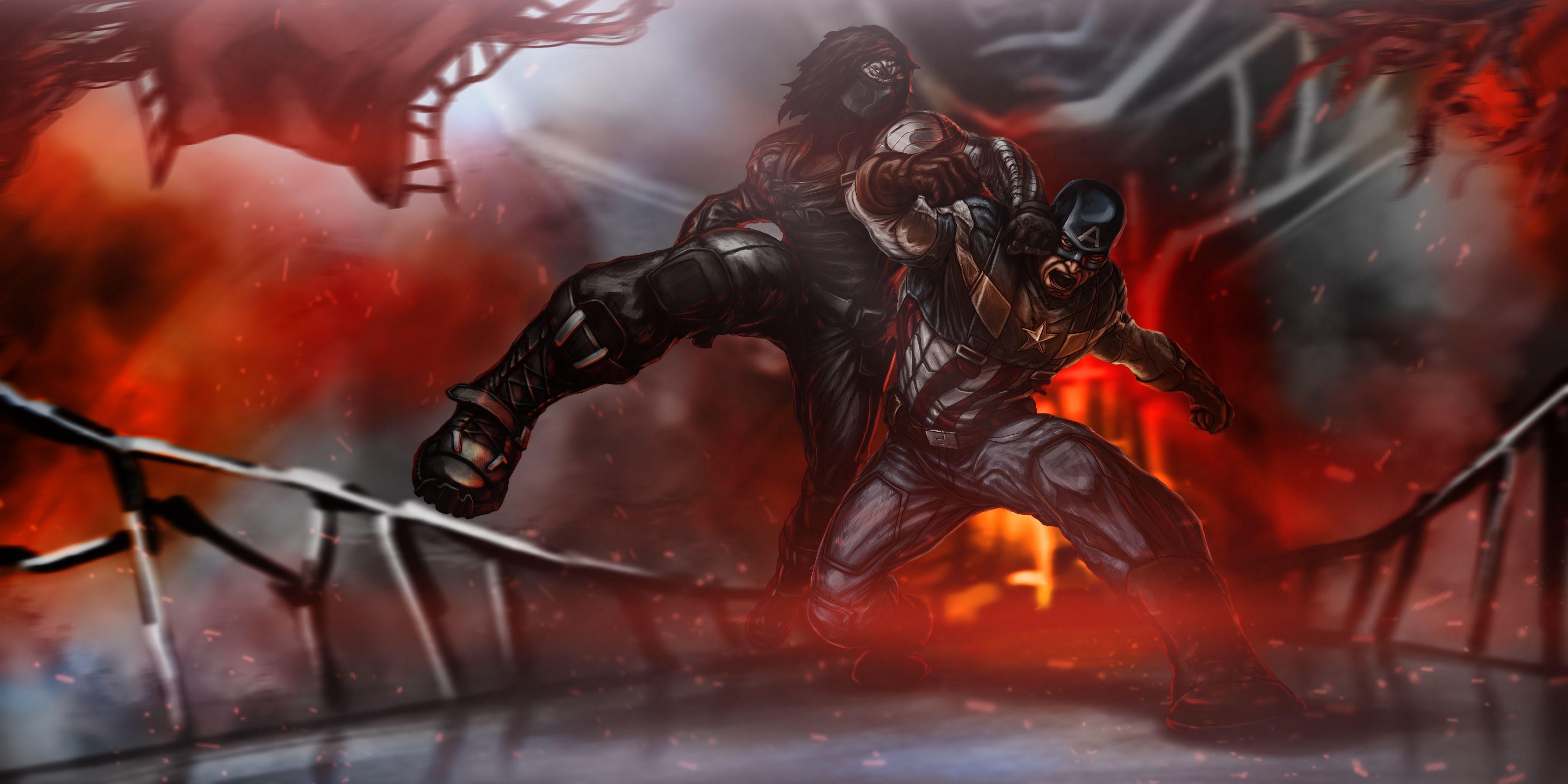 3600x1800 Captain America: The Winter Soldier HD Wallpaper. Background
