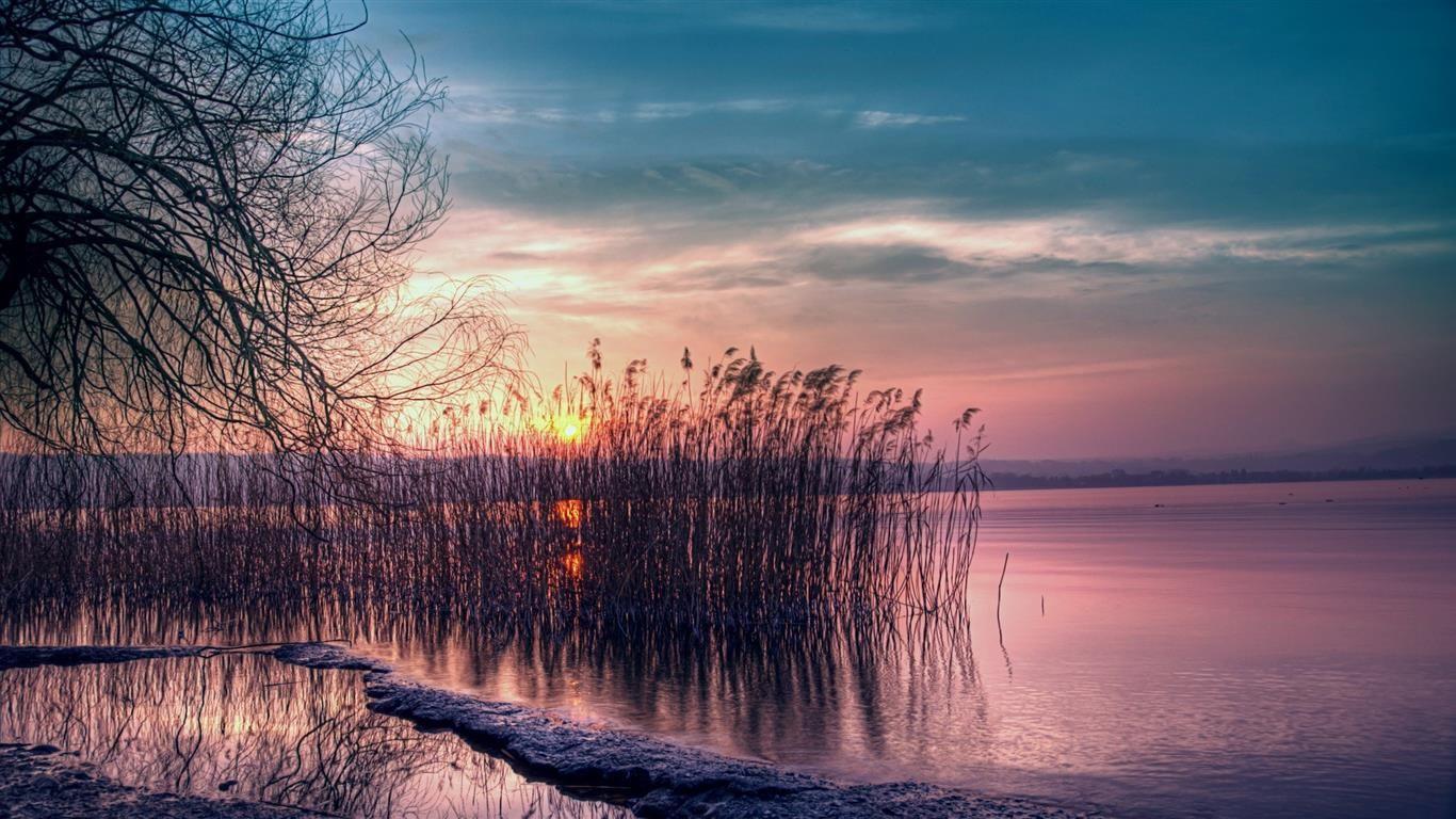 1366x768 HD Nice Wallpaper. Sunset landscape, Sunset wallpaper, Landscape
