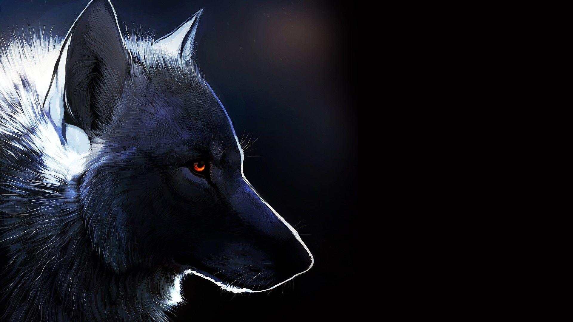 1920x1080 Wolf Art Wallpaper