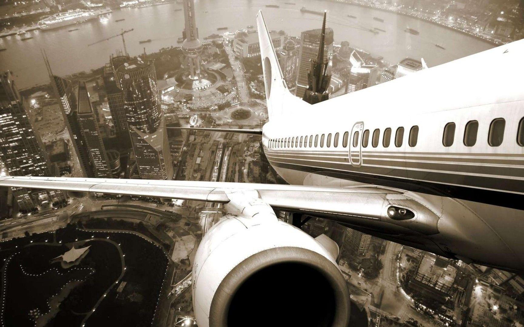1728x1080 Private Jet Leaving the City 1080p HD Wallpaper Aircraft. Ziyaret