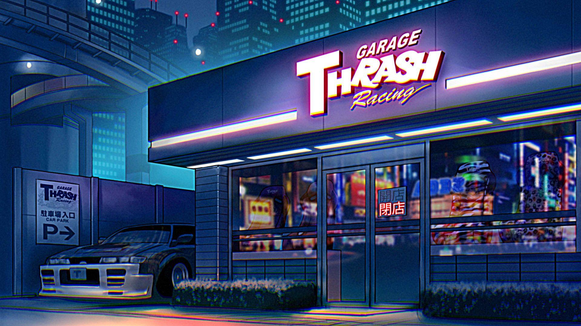 1920x1080 Jeremy Nixon Drawn Animation Racing Wallpaper