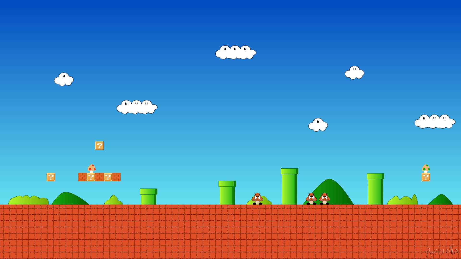 1920x1080 8 Bit Castle Background Bit Wallpaper, 8 Bit Mario Wallpaper And Nostalgic 8 Bit Wallpaper