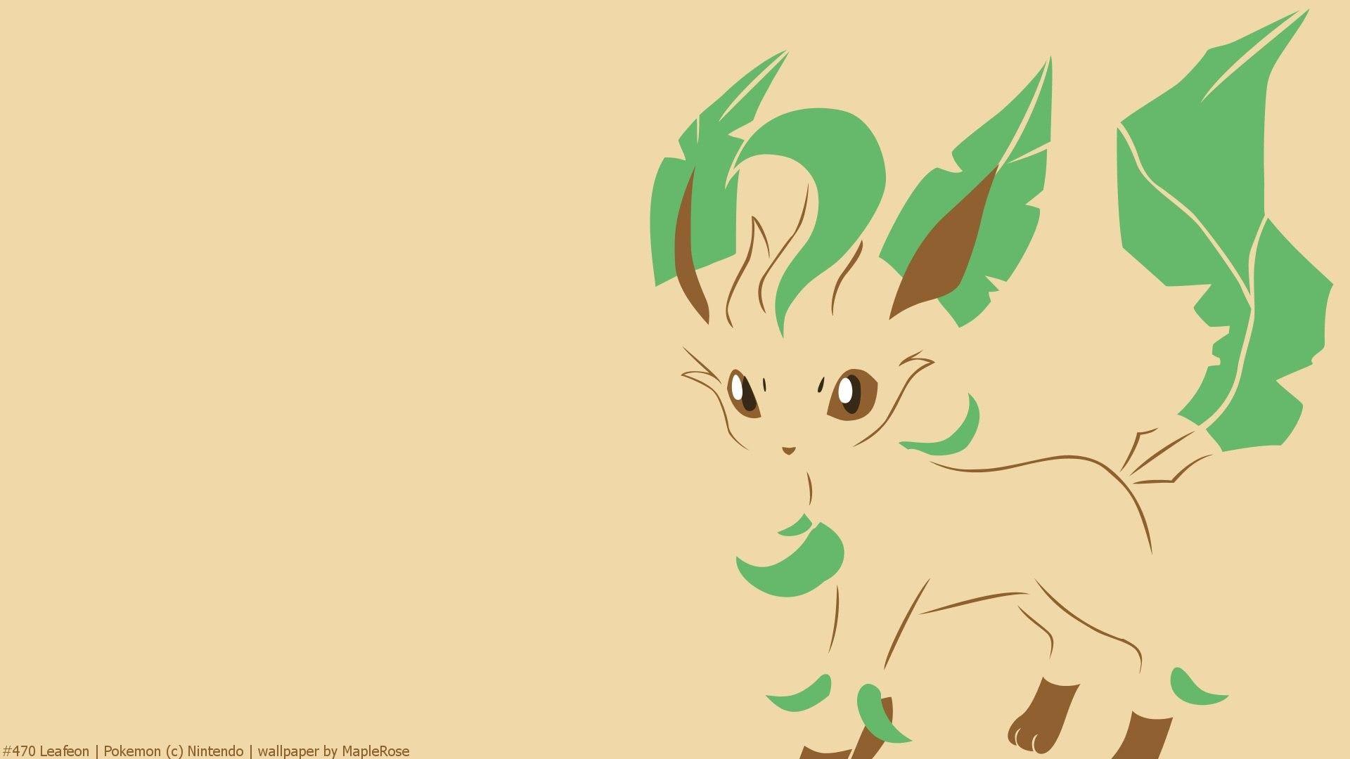 1920x1080 Leafeon Wallpaper