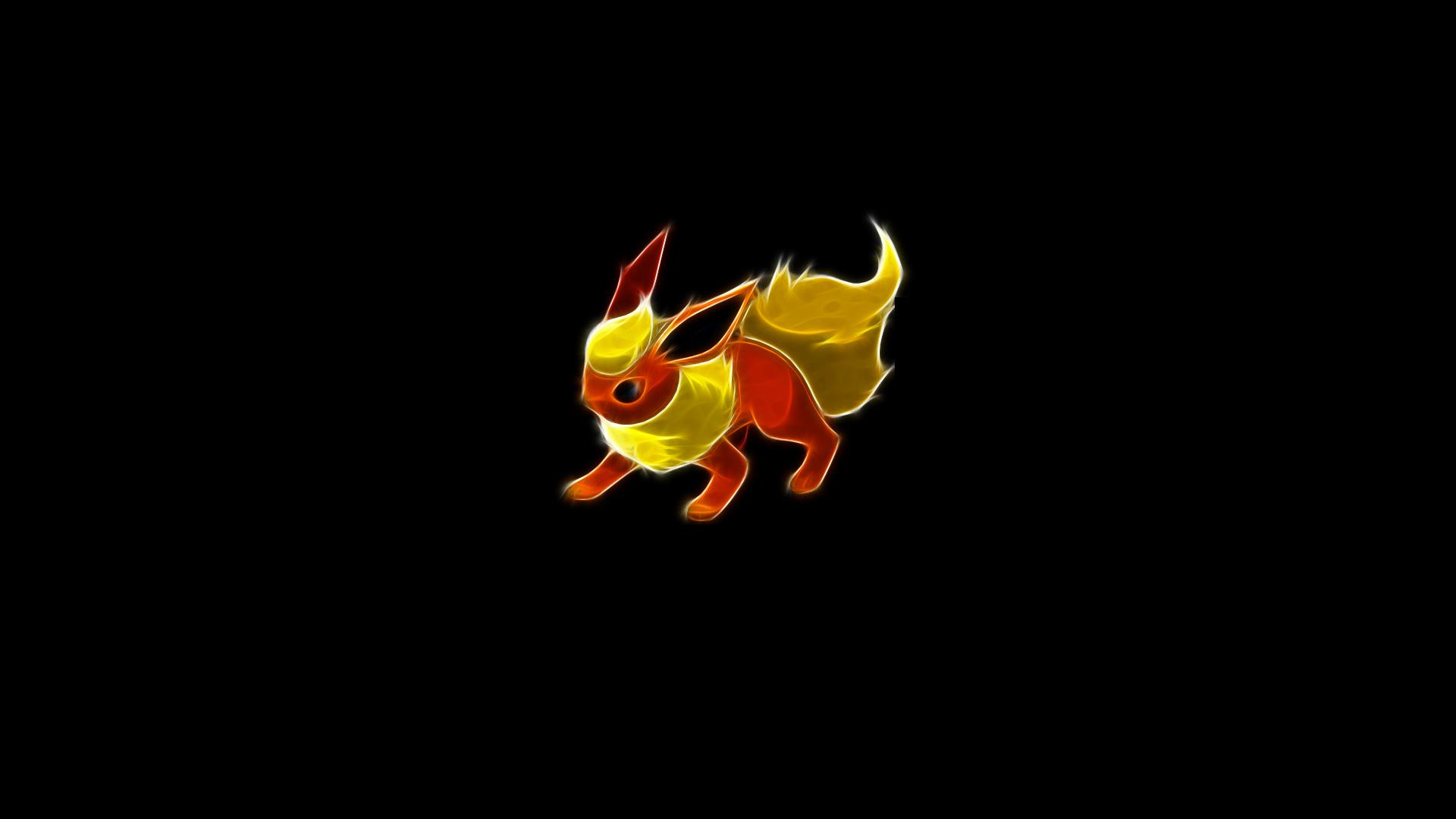 1920x1080 Pokemon, Flareon, black background Wallpaper /