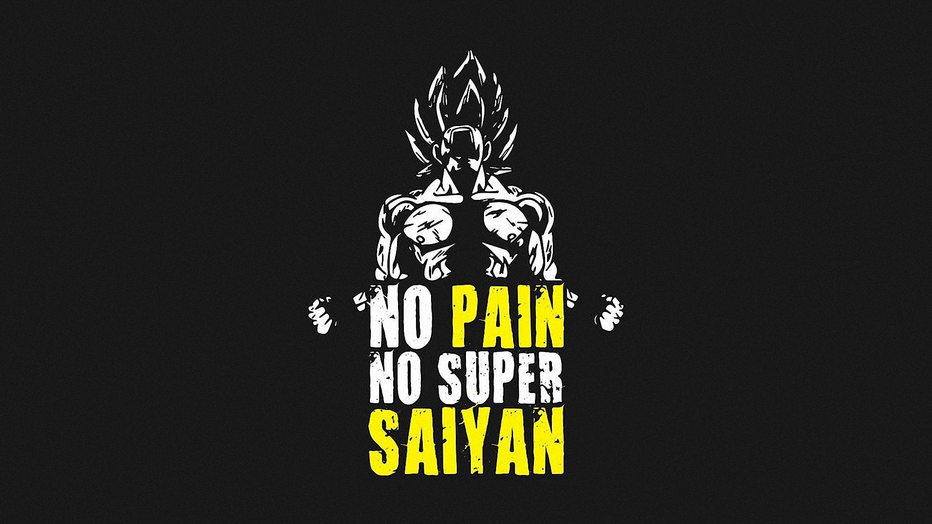 1920x1080 No Pain No Super Saiyan HD Wallpaper. Background Image