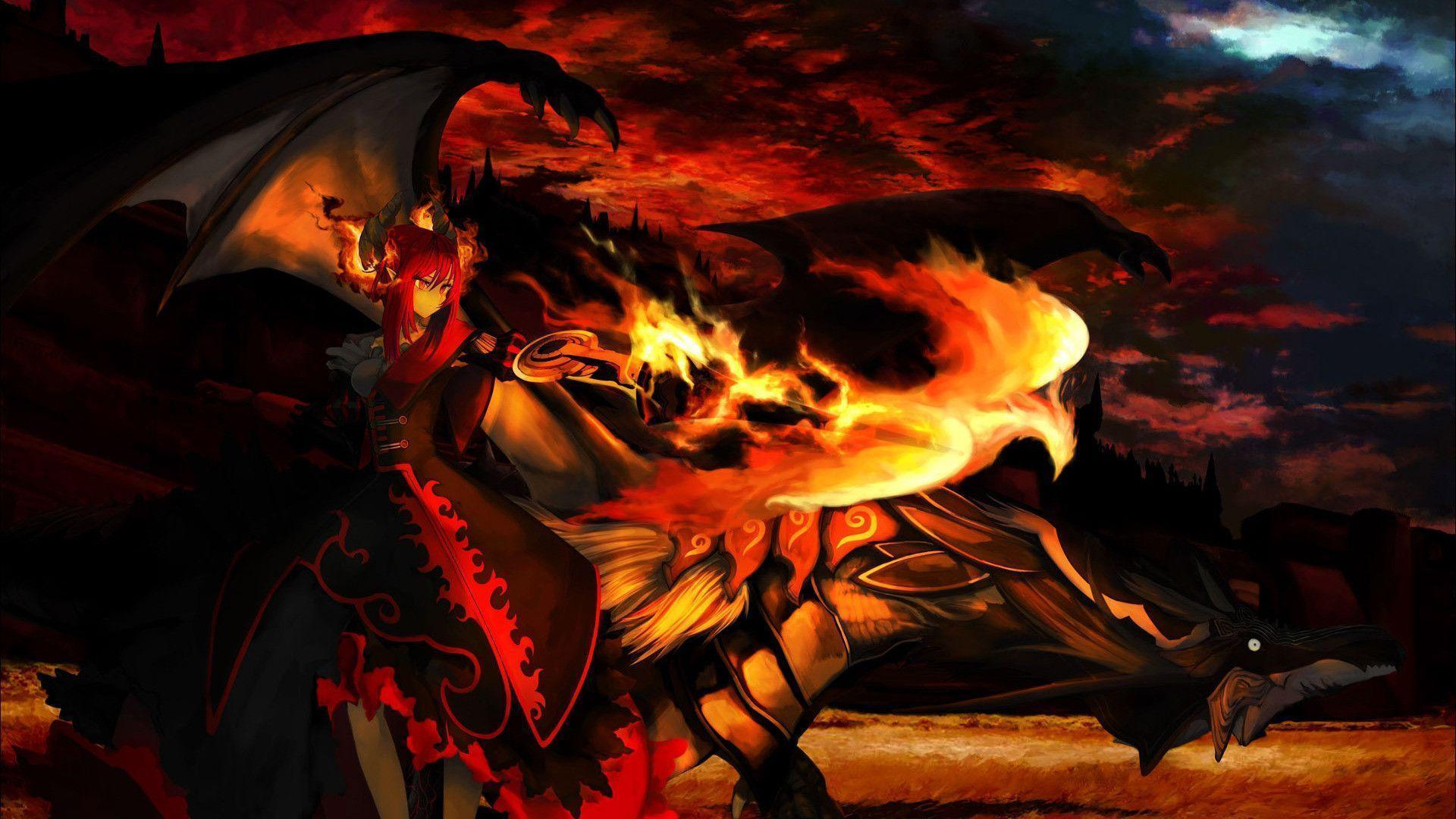 1920x1080 Anime Dragon Wallpaper