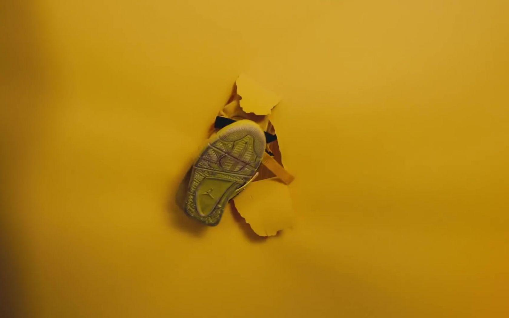 1680x1050 Free download Nike Jordan Yellow Sneakers Worn