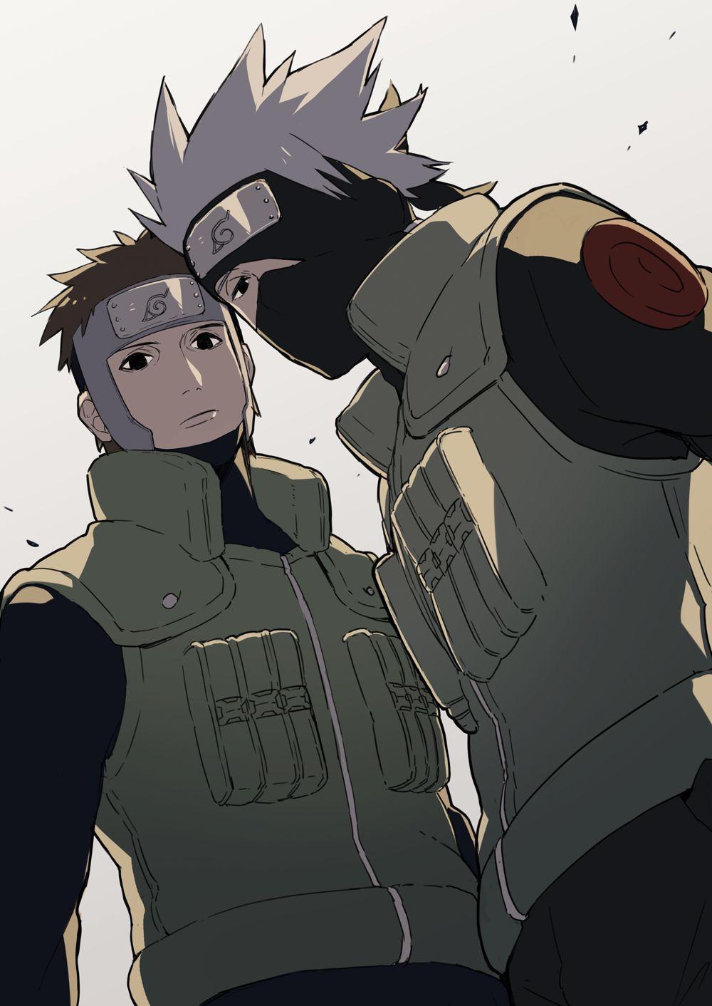1000x1412 Tags: Fanart, NARUTO, Hatake Kakashi, Yamato (NARUTO), PNG