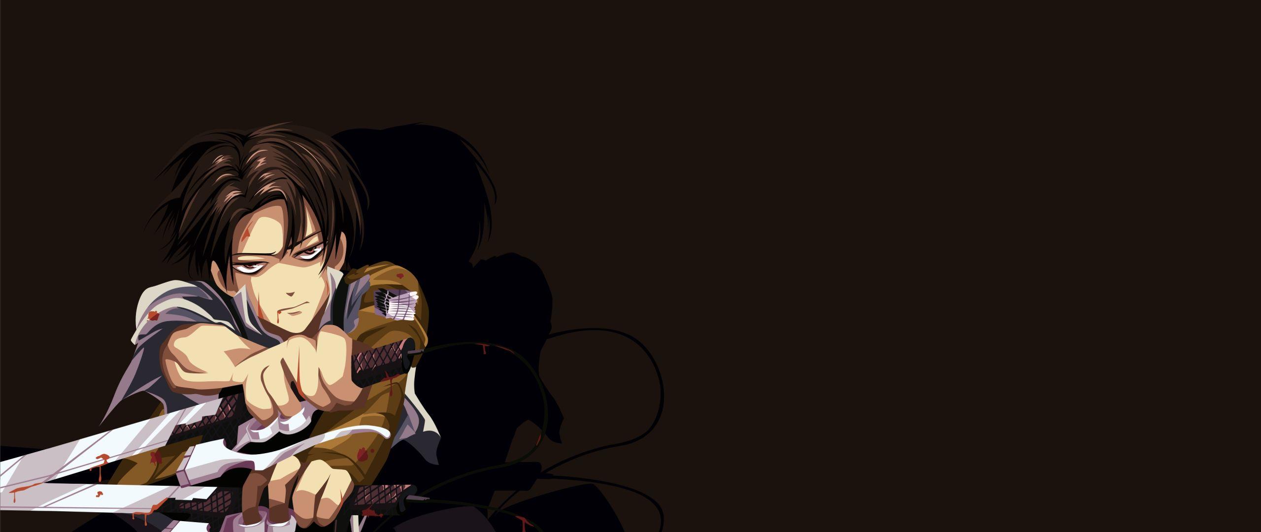 2560x1080 Desktop Wallpaper Anime Boy, Levi Ackerman, Attack On Titan, HD Image, Picture, Background, Cylb F