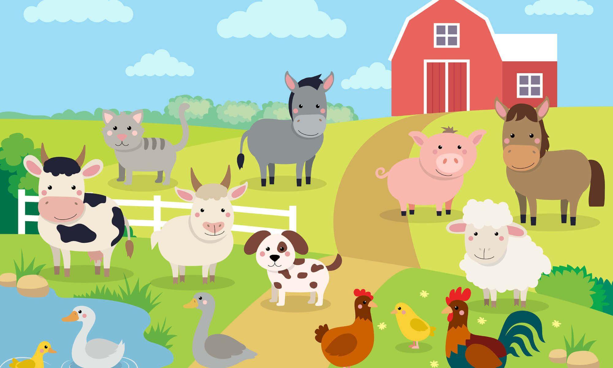 Image Result For Cartoon Farmyard Farm Theme Farm Ani - vrogue.co