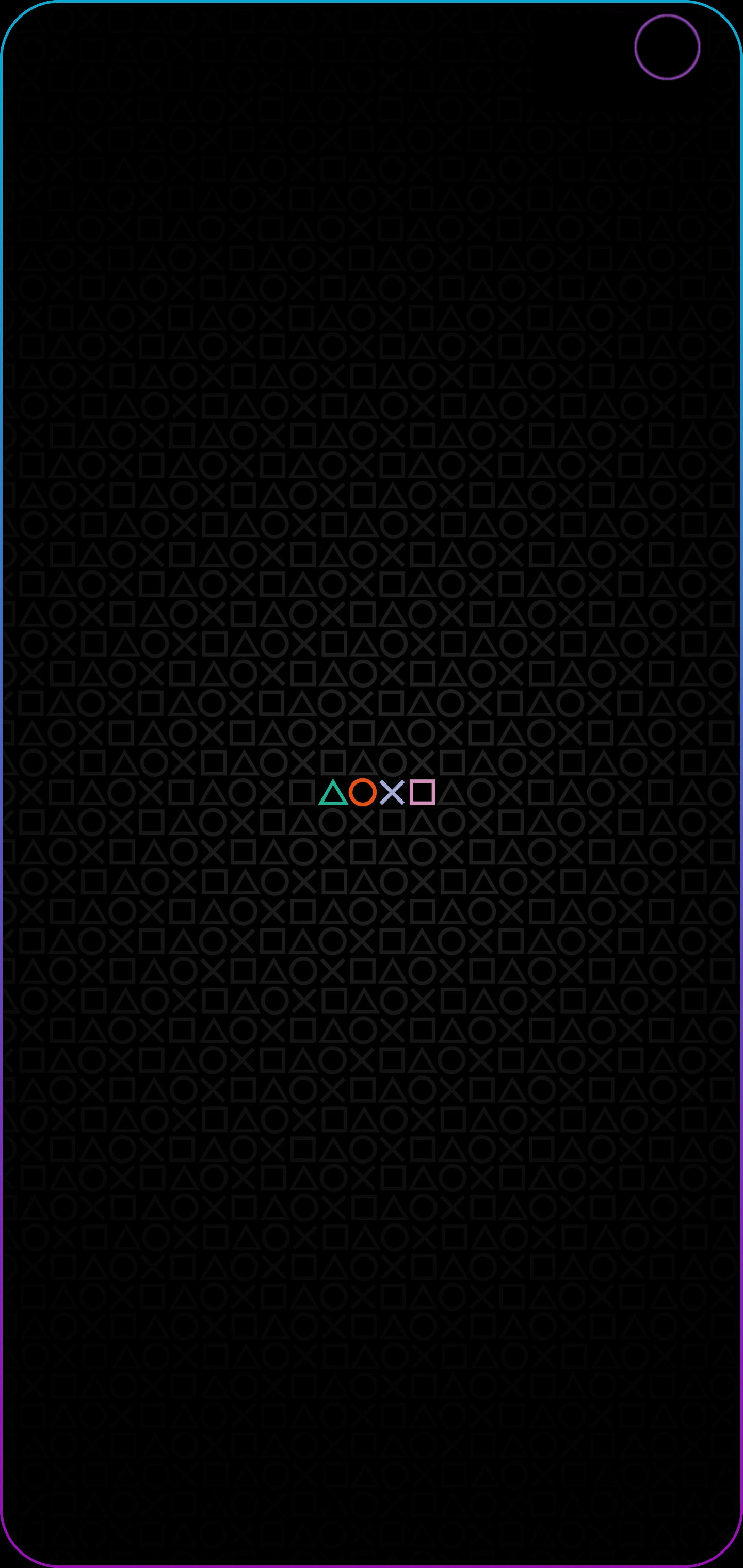 1440x3040 Buttons Of The PlayStation By X_YOUR_MAMA_x Galaxy S10 Hole Punch