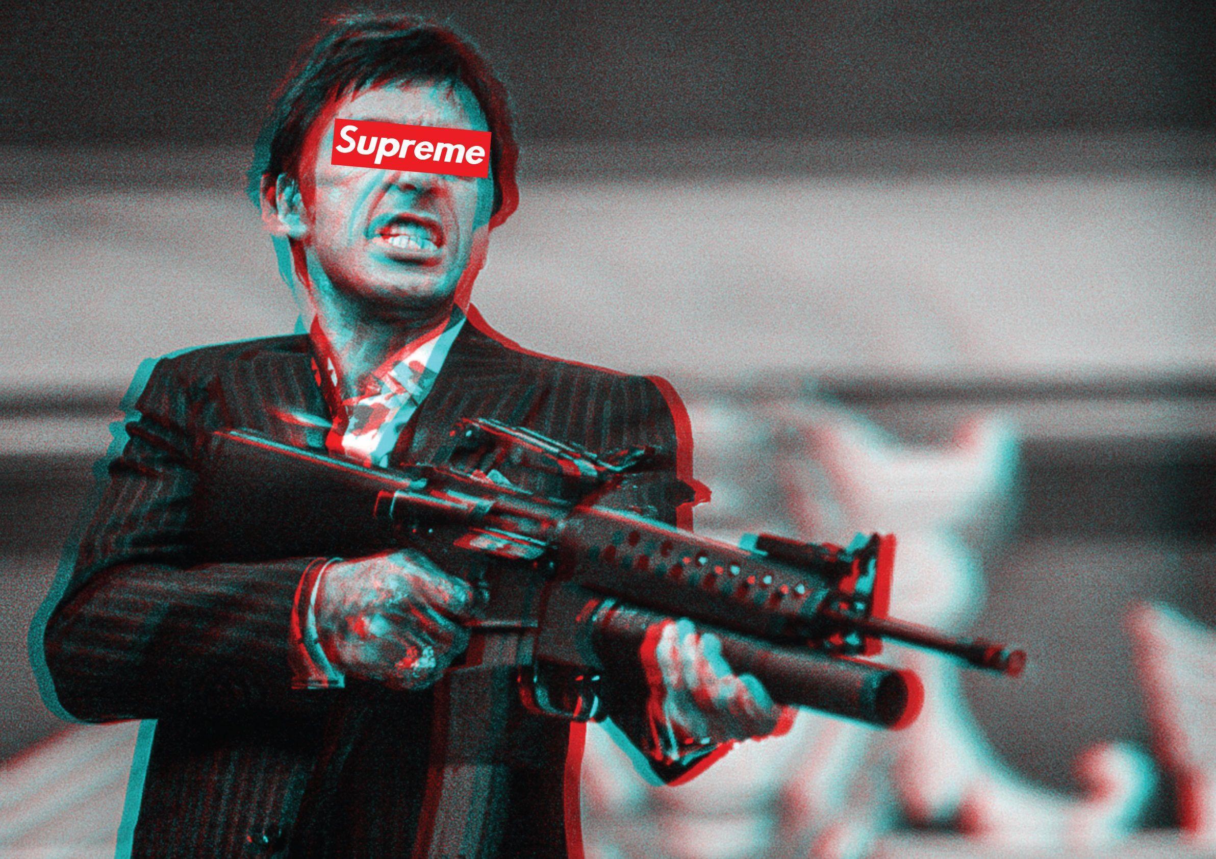 Supreme Scarface Wallpapers - Top Free Supreme Scarface Backgrounds -  WallpaperAccess