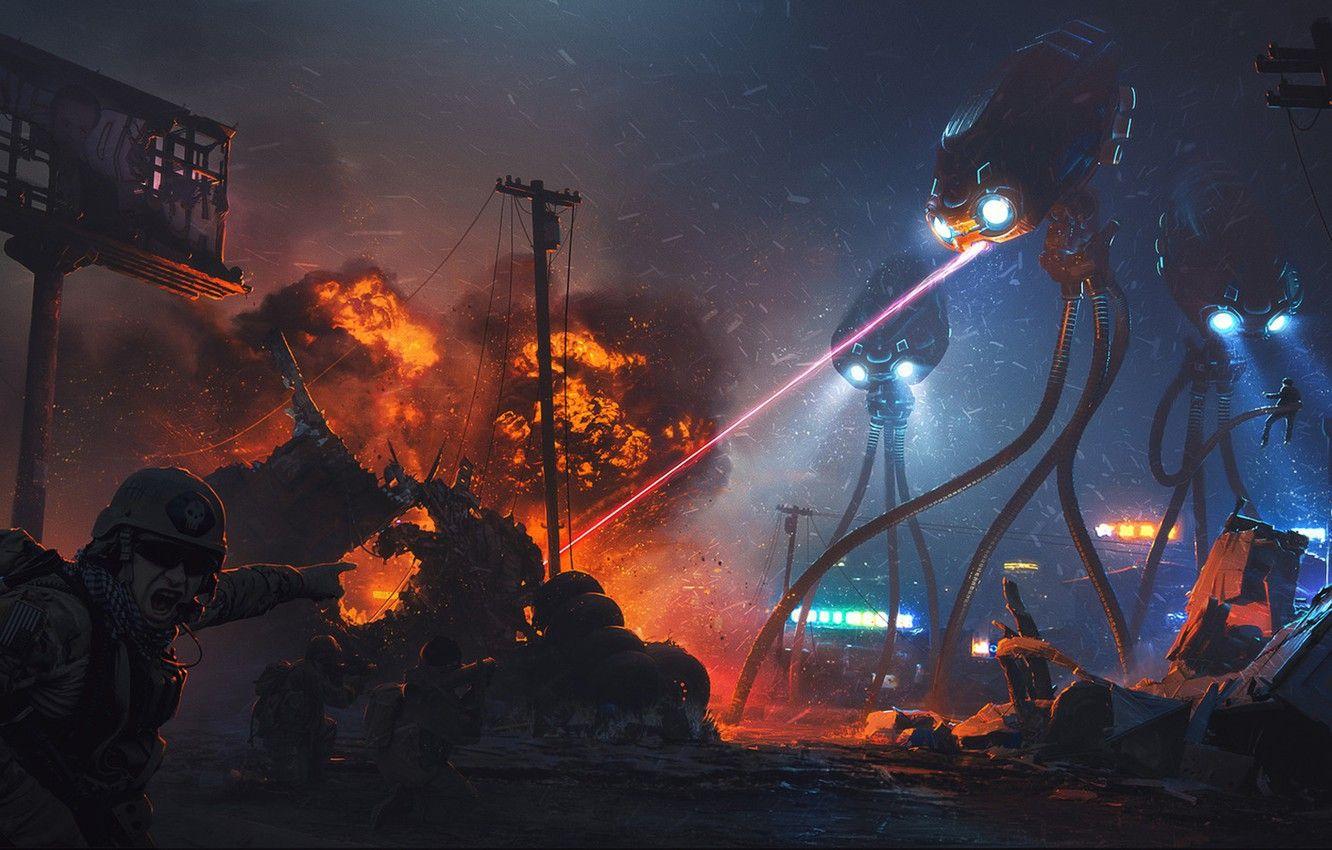 1332x850 Wallpaper War of the Worlds, War of the worlds, science fiction