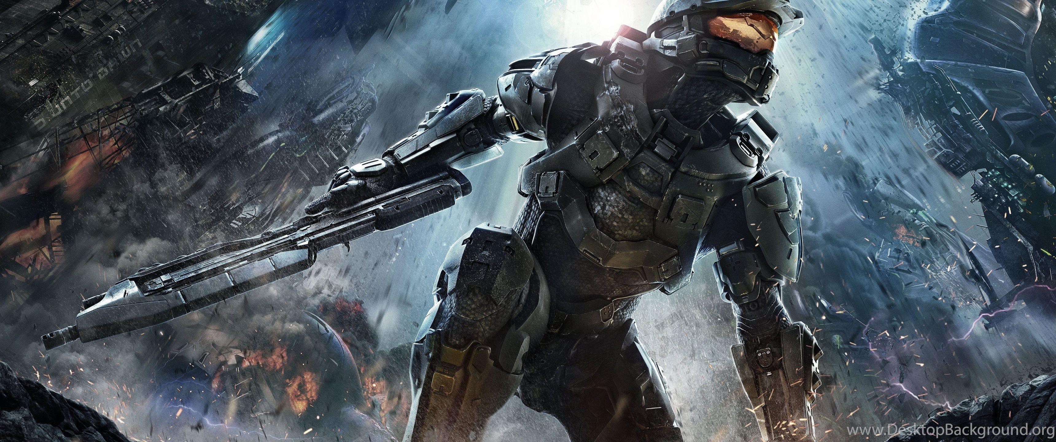 3440x1440 Halo 4 Game Wallpaper Desktop Background
