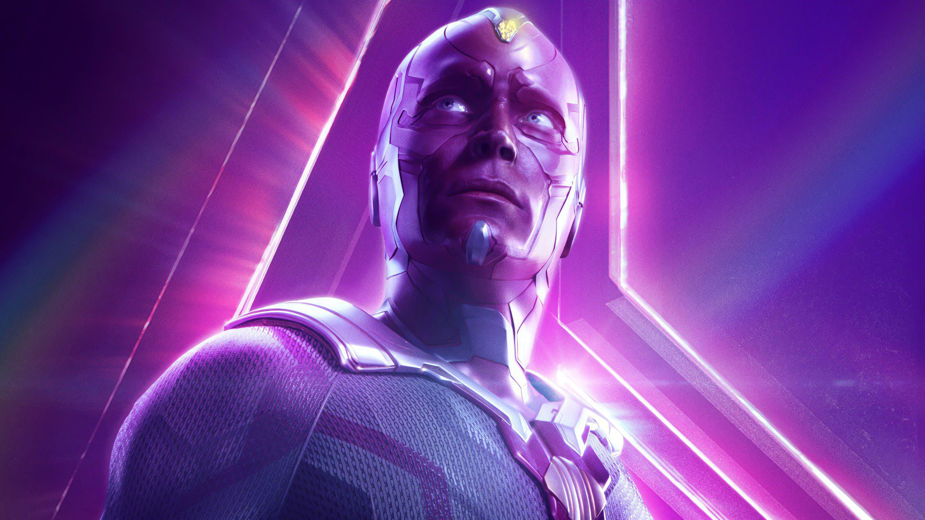 3840x2160 Vision Avengers: Infinity War Paul Bettany 4K