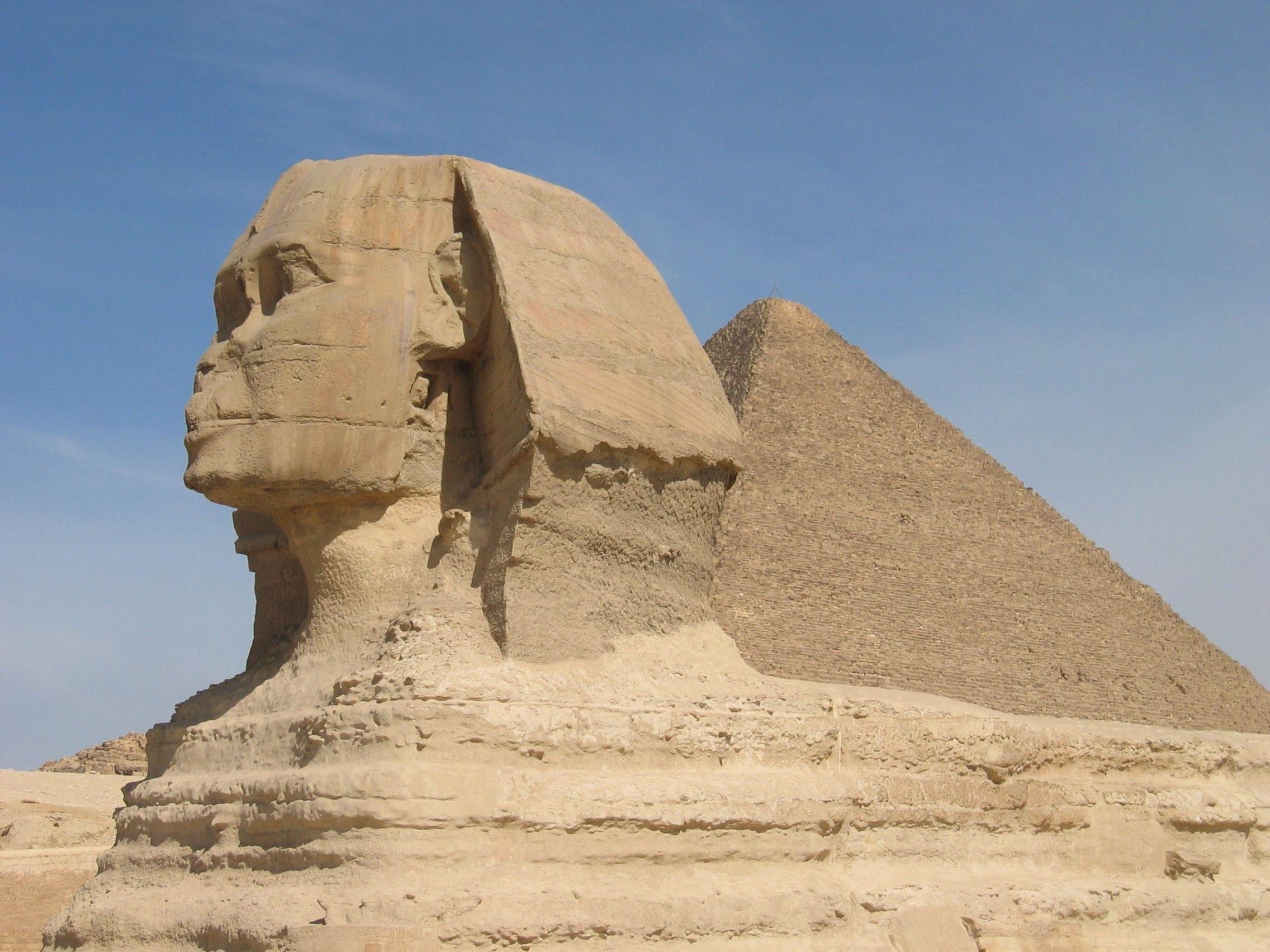 2272x1704 landscape, Sphinxes, Pyramid, Egypt Wallpaper HD / Desktop