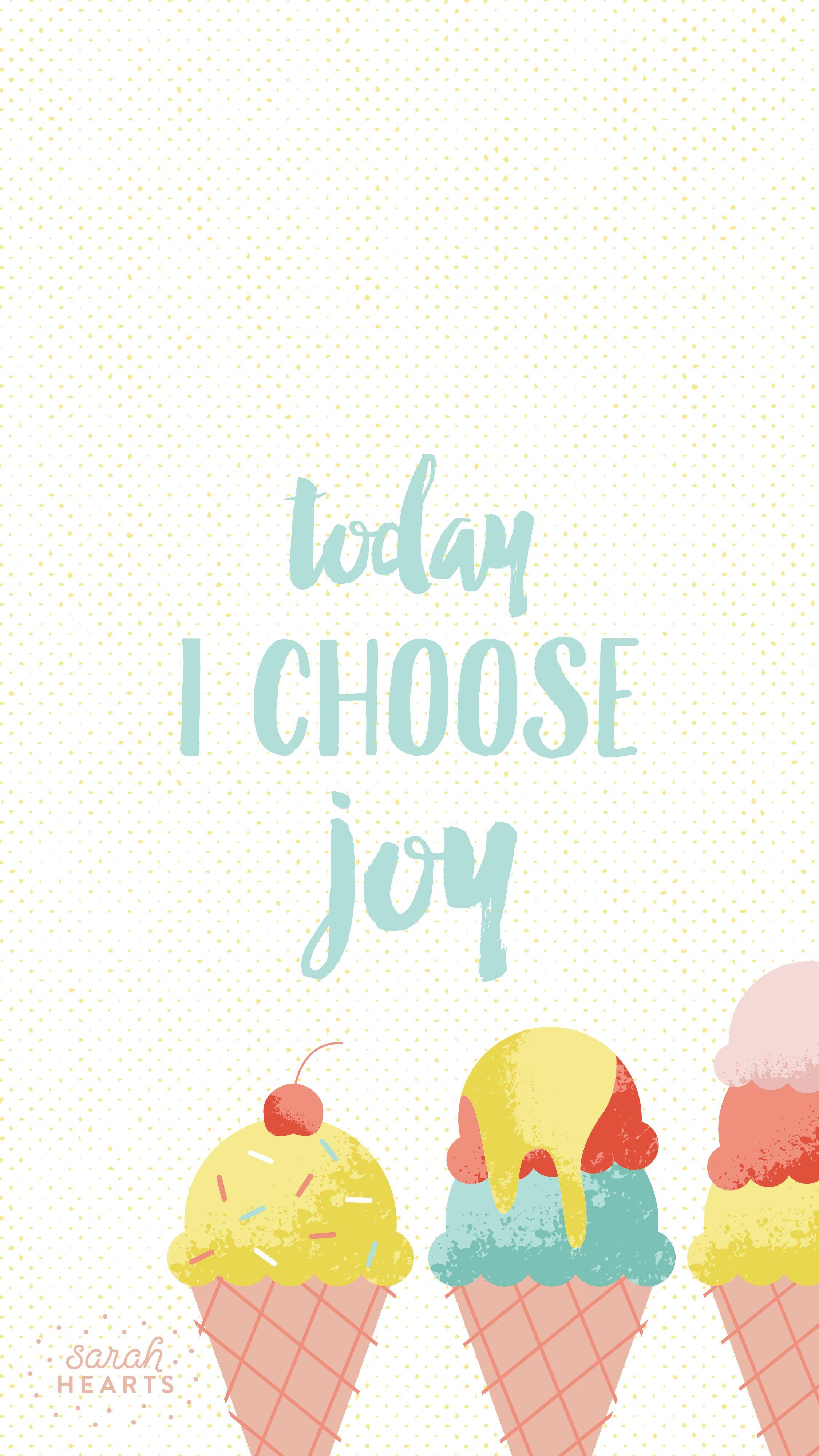 2250x4000 Ice Cream Summer Quote iPhone Wallpaper Lock Screen @PanPins