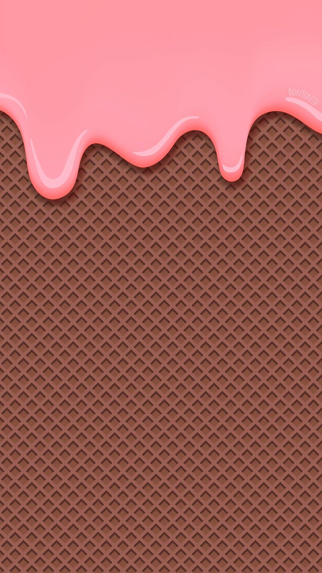 1080x1920 Phone Wallpaper HD Waffle Ice Cream Cute BonTon TV