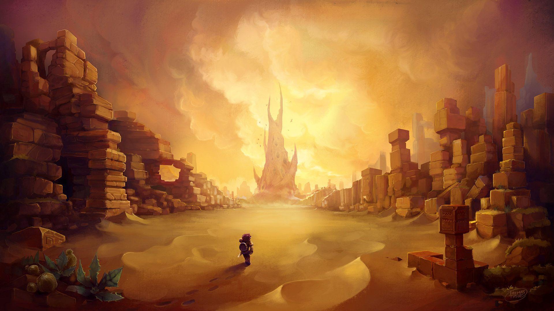 1920x1080 Wallpaper de Hytale réaliser par Hypixel Studio. Game concept art